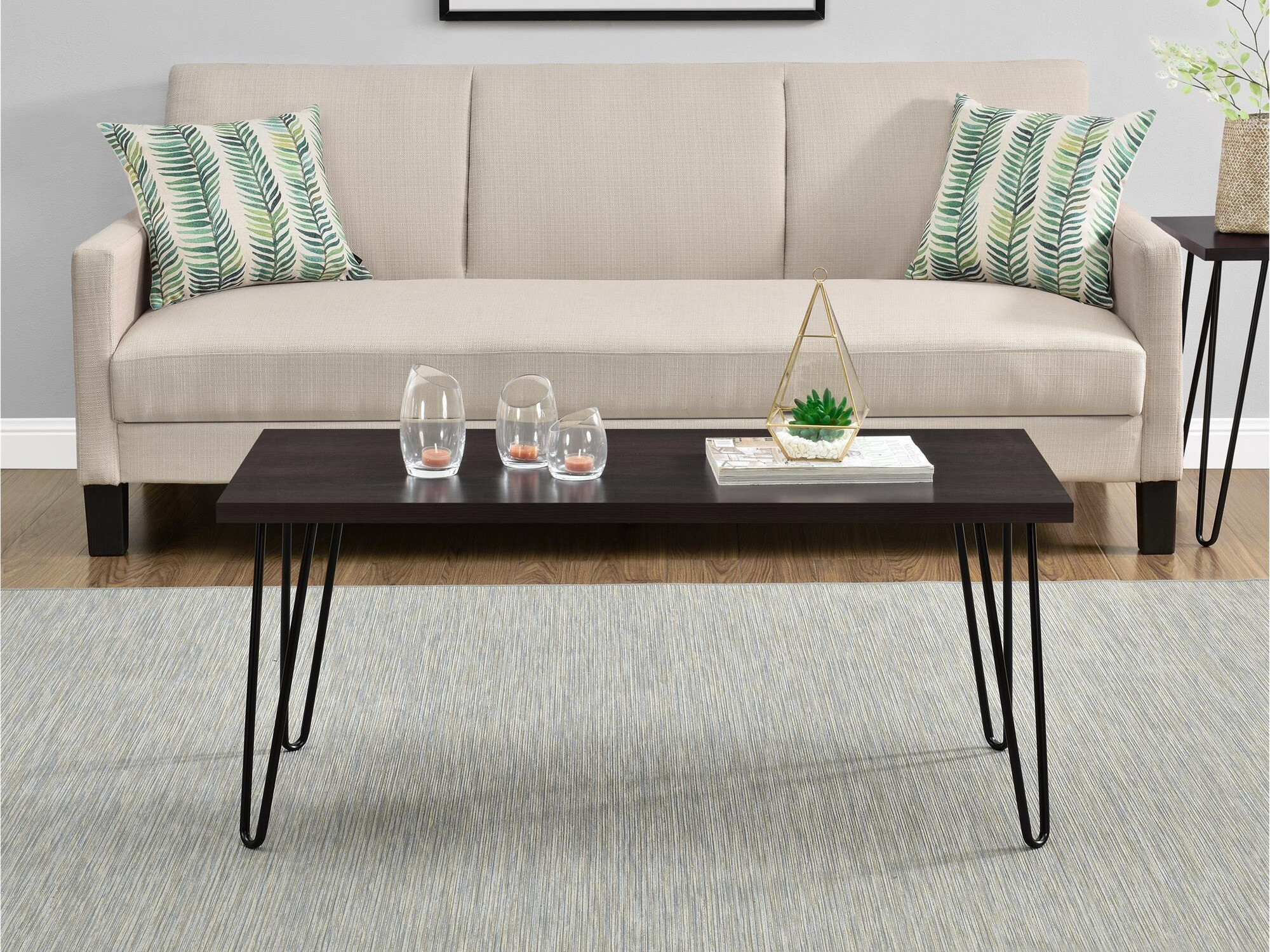 Mesa de centro Nutive 100 (Marrón oscuro)