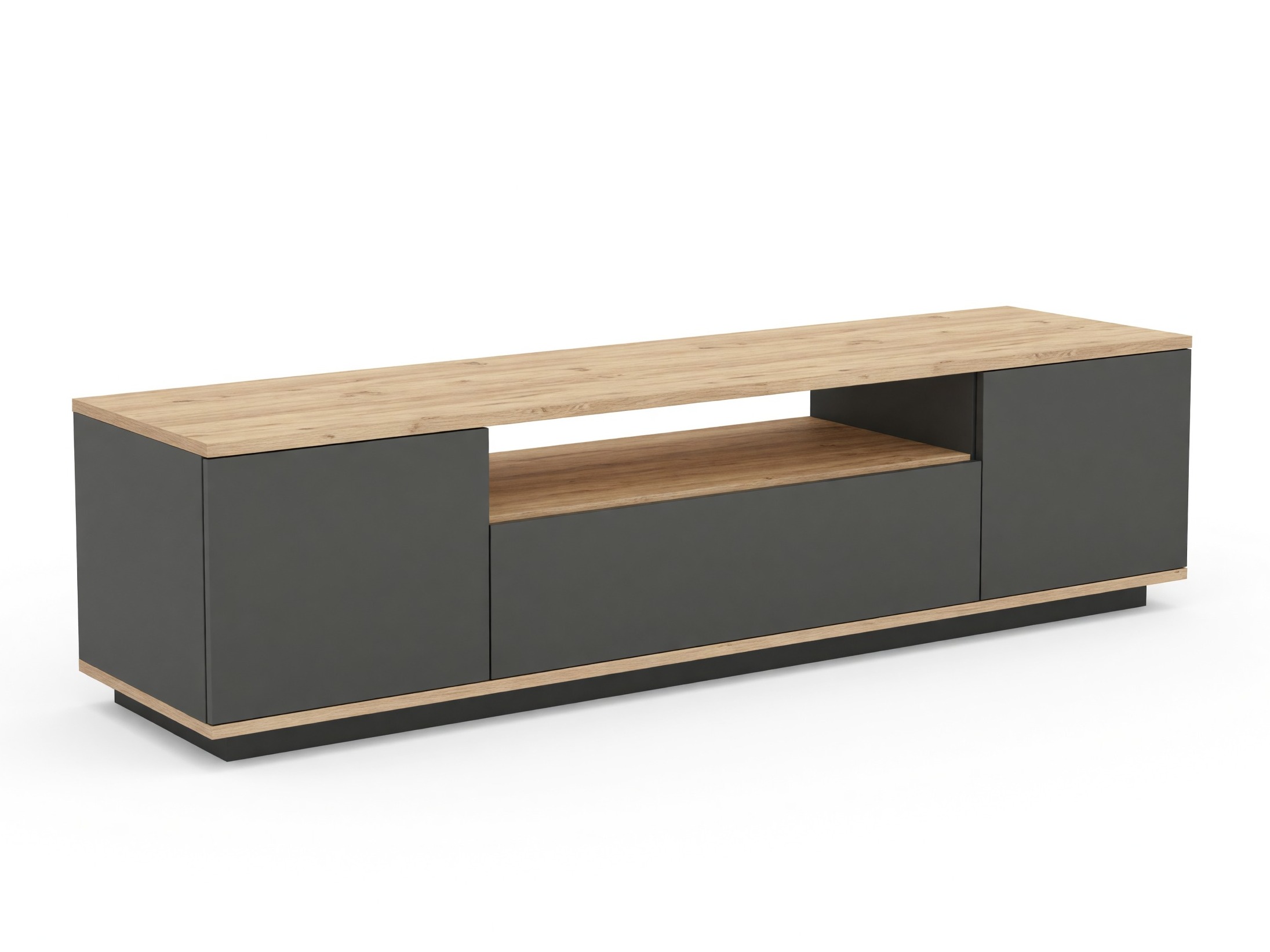 Mueble TV Kailua 105 (Antracita + Pino)