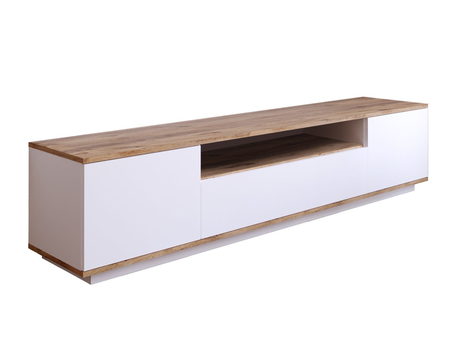 Mueble TV Kailua 105 (Blanco + Pino)