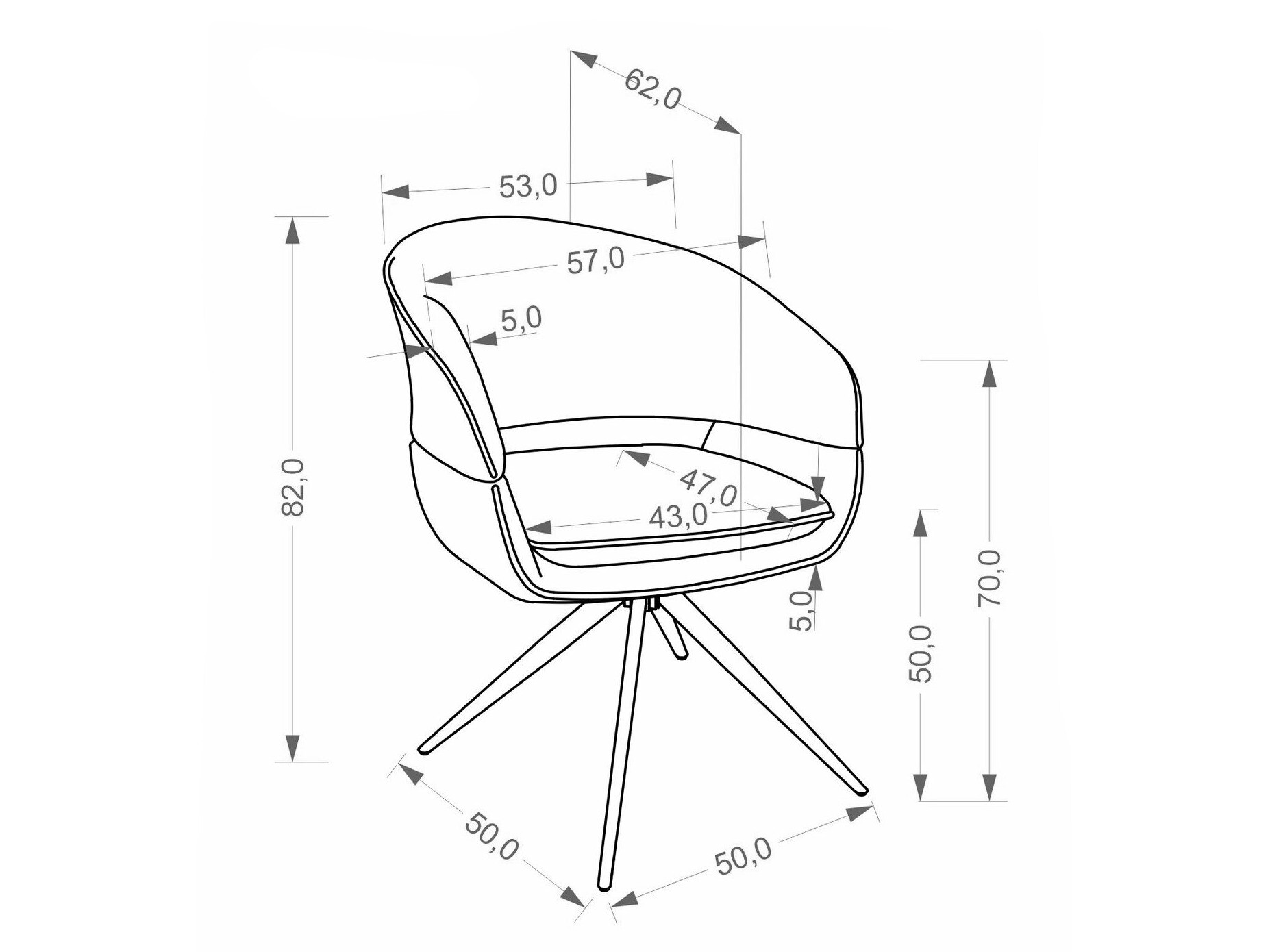 Silla Houston 2154 (Monte 11)