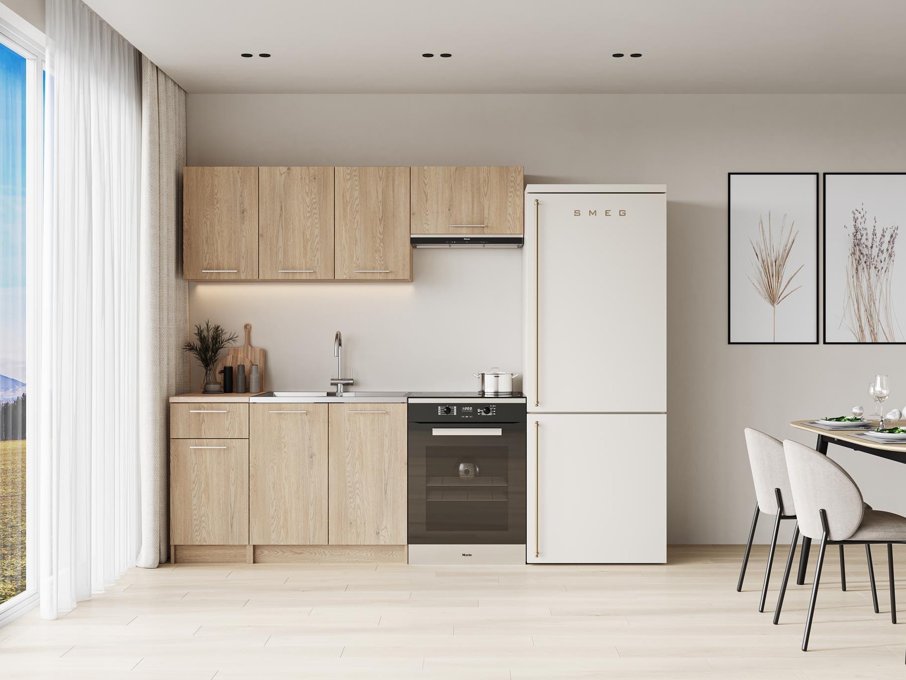 Conjunto de cocina Houston 2164 (Roble Cremona)