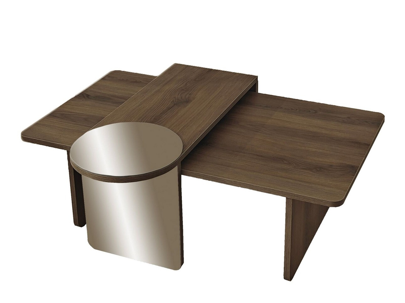 Conjunto mesa de centro Kailua 2822 (Nogal)