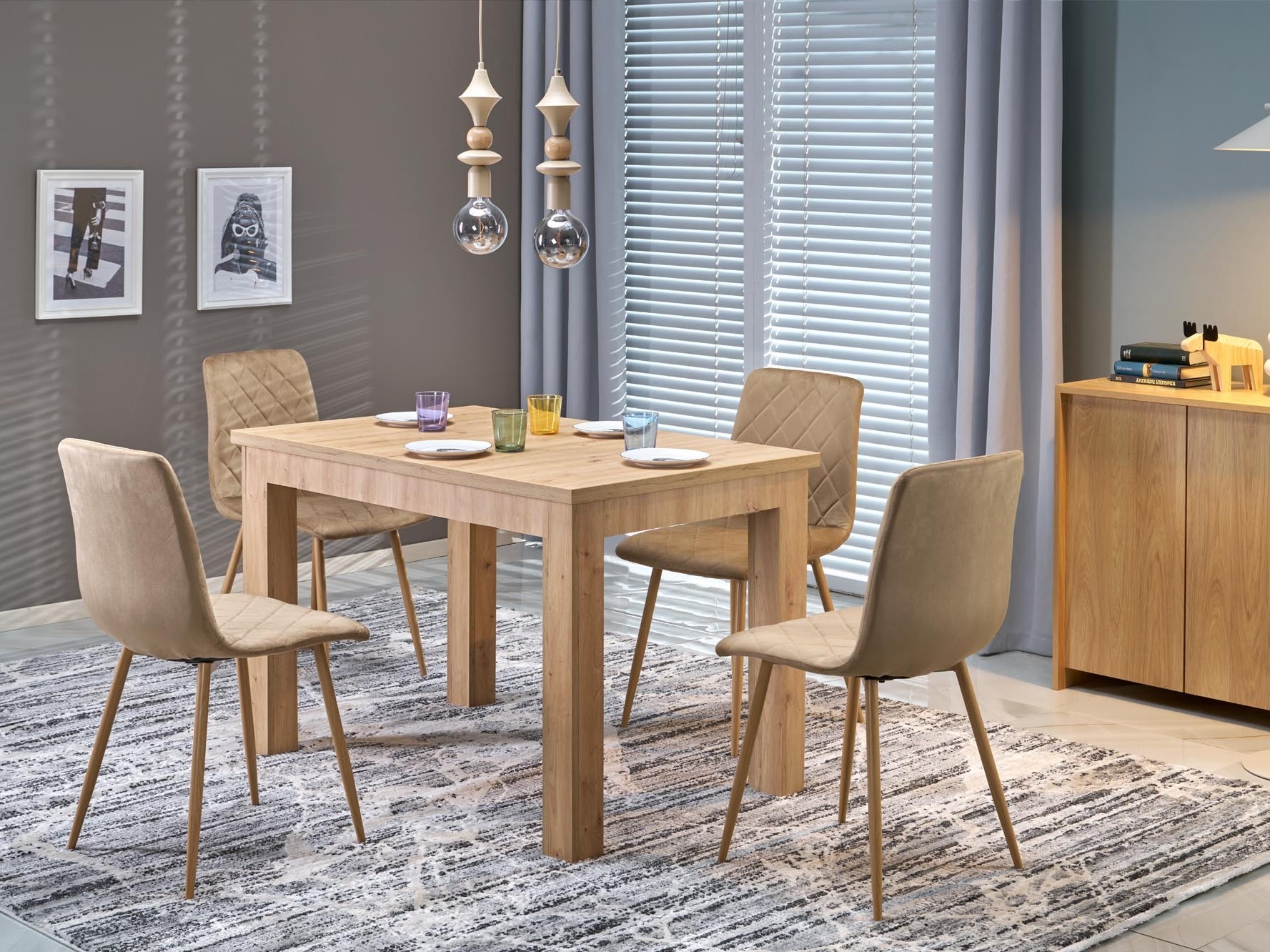 Mesa Houston 2165 (Roble Artisan)