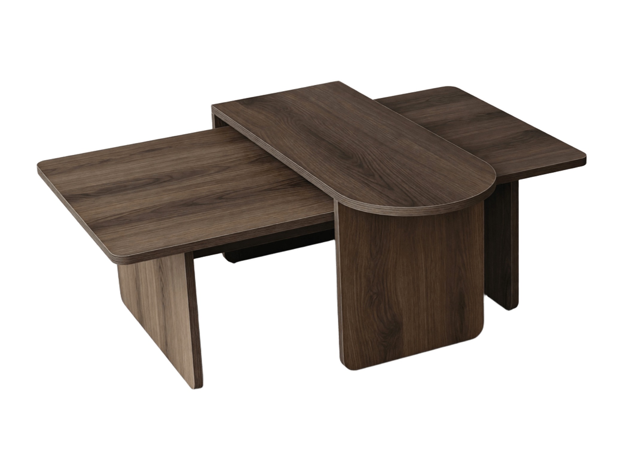 Conjunto mesa de centro Kailua 2824 (Nogal)