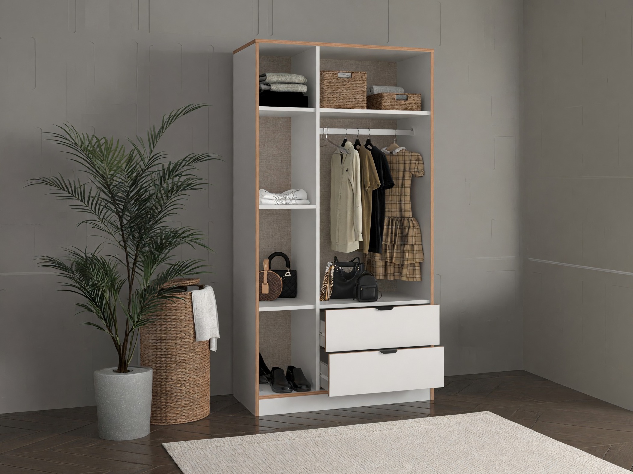 Armario Elbtalu 104 (Blanco)