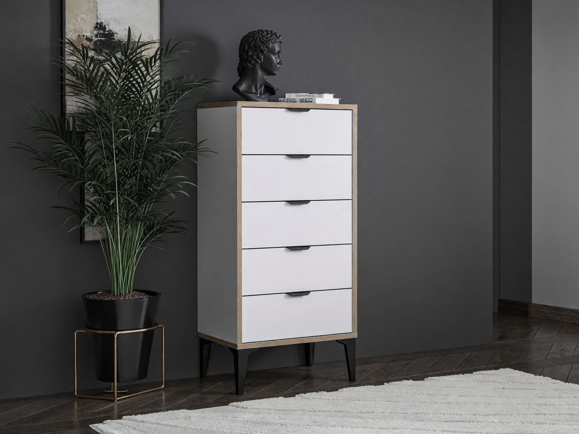 Cómoda Elbtalu 107 (Blanco)