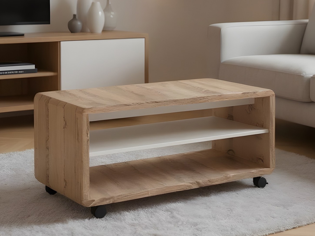 Mesa de centro Ontario 239 (Roble Sonoma + Blanco)