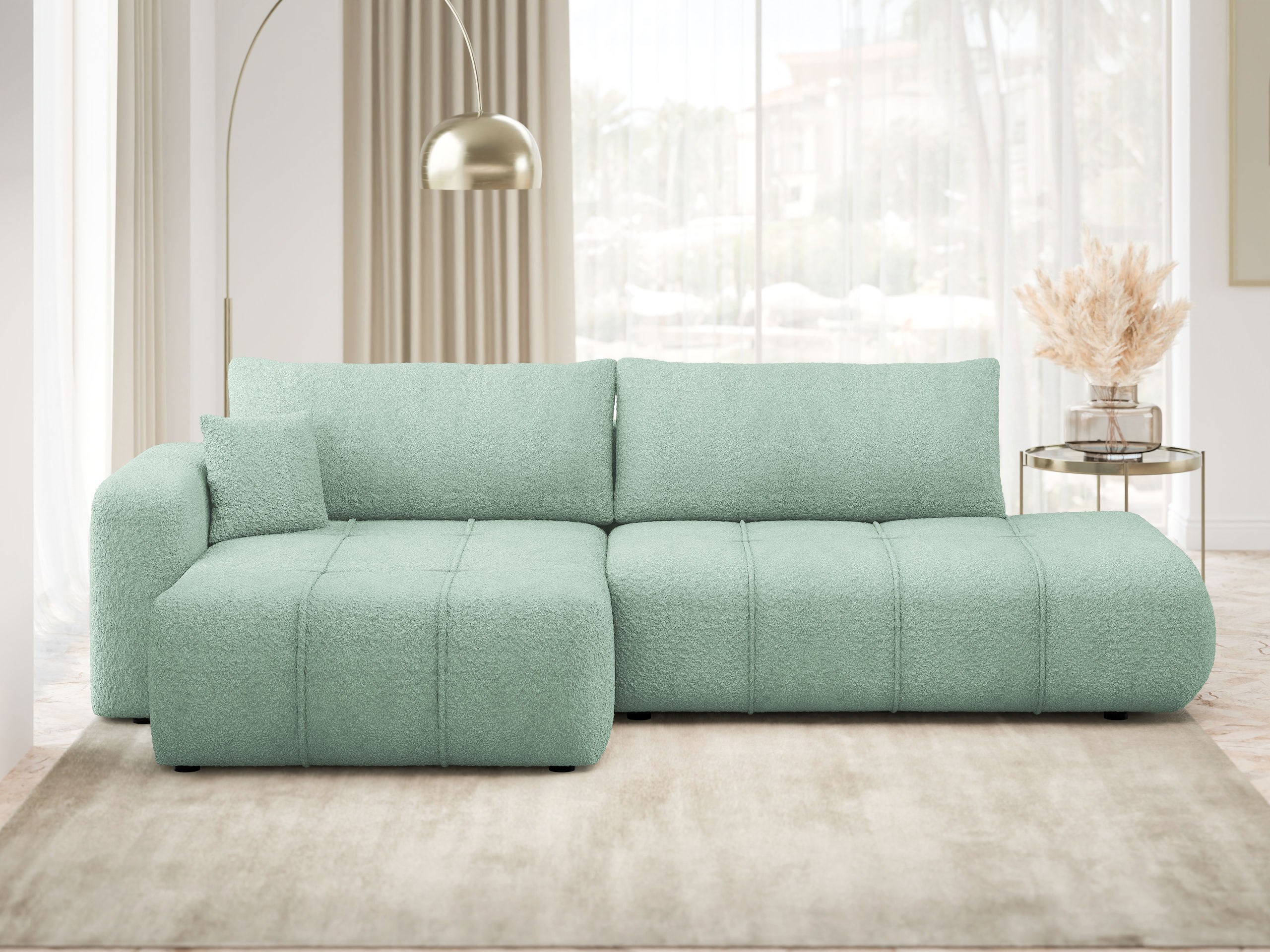 Sofá rinconero Comfivo Laurus III (Coral 55)
