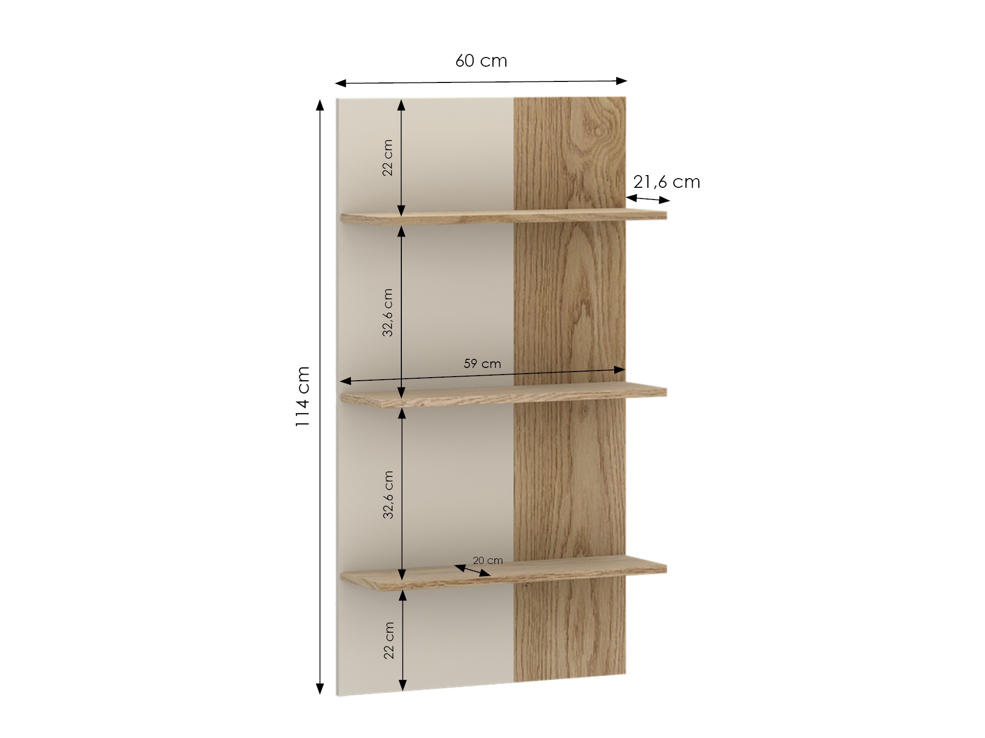 Estantería de pared Avicoro 104