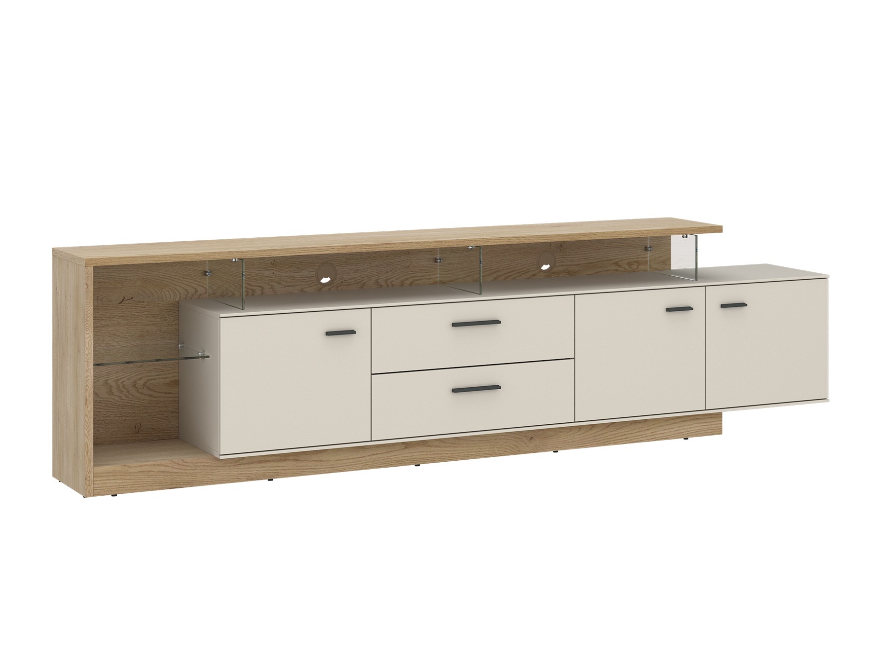 Mueble TV Avicoro 107 (Roble Sonoma + Cachemira)