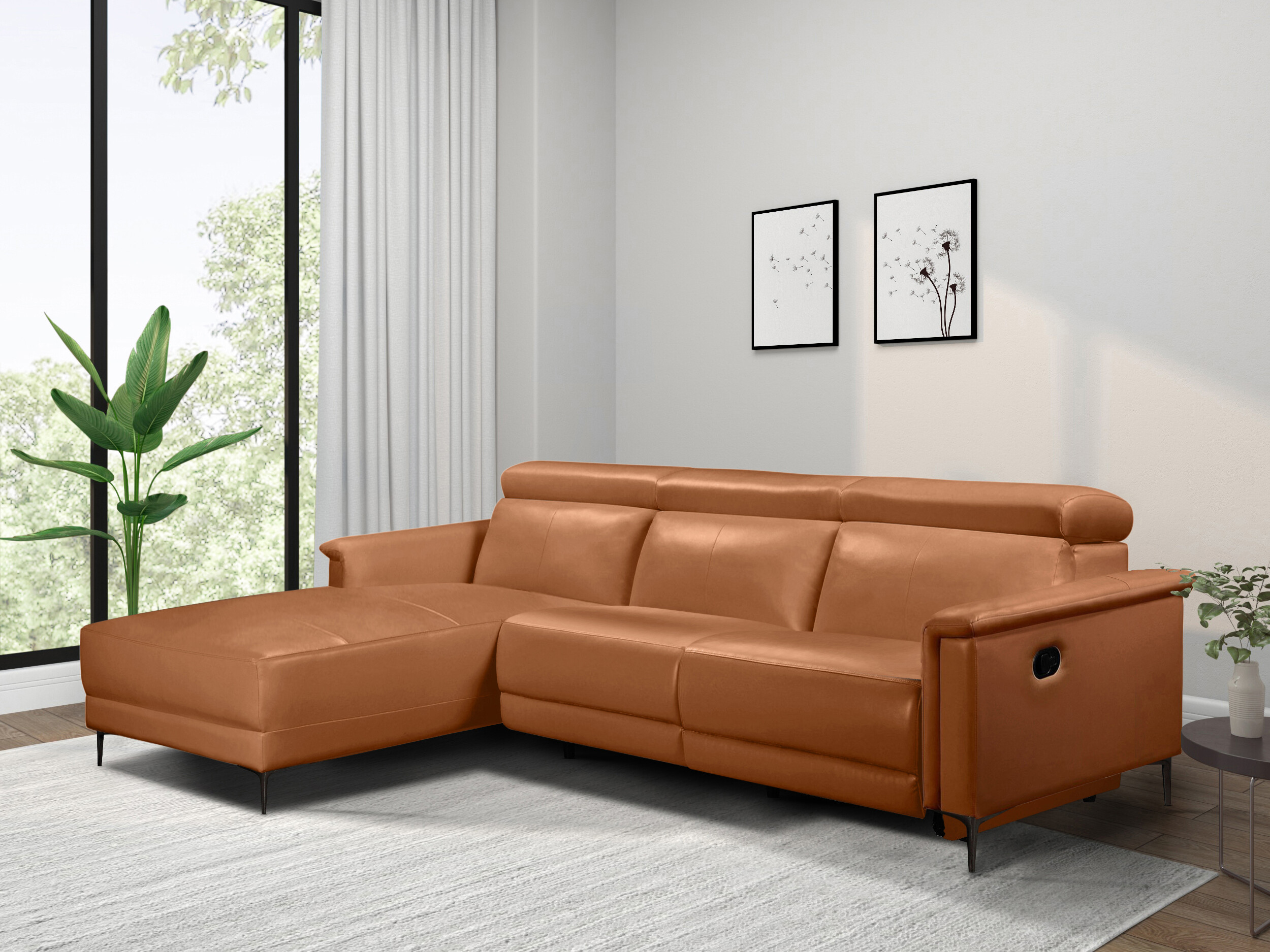 Sillón reclinable de ángulo suave Denton 1500 (Marrón)