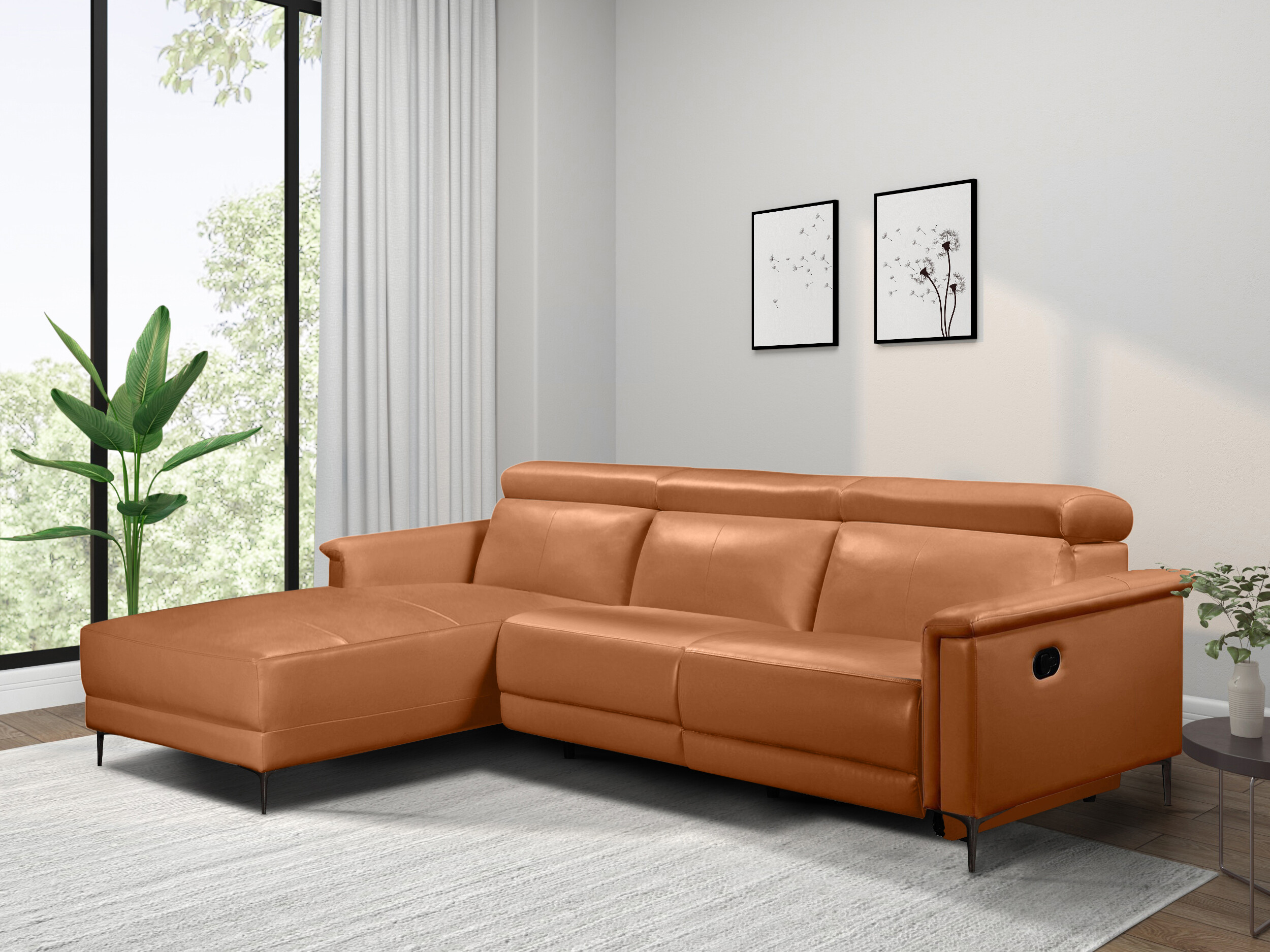 Sillón reclinable de ángulo suave Denton 1500 (Marrón)