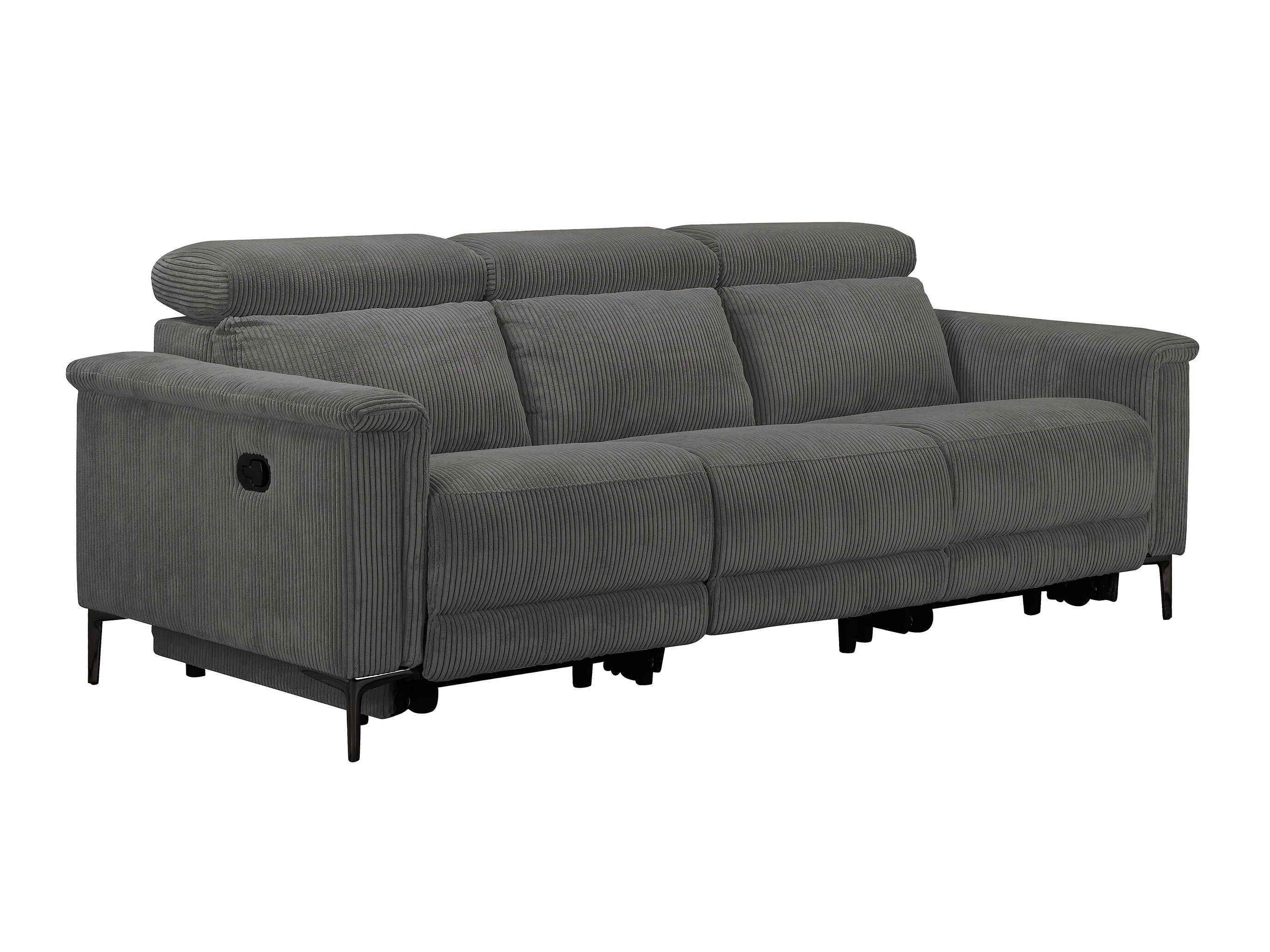 Sofá reclinable Denton 1498 (Gris oscuro)