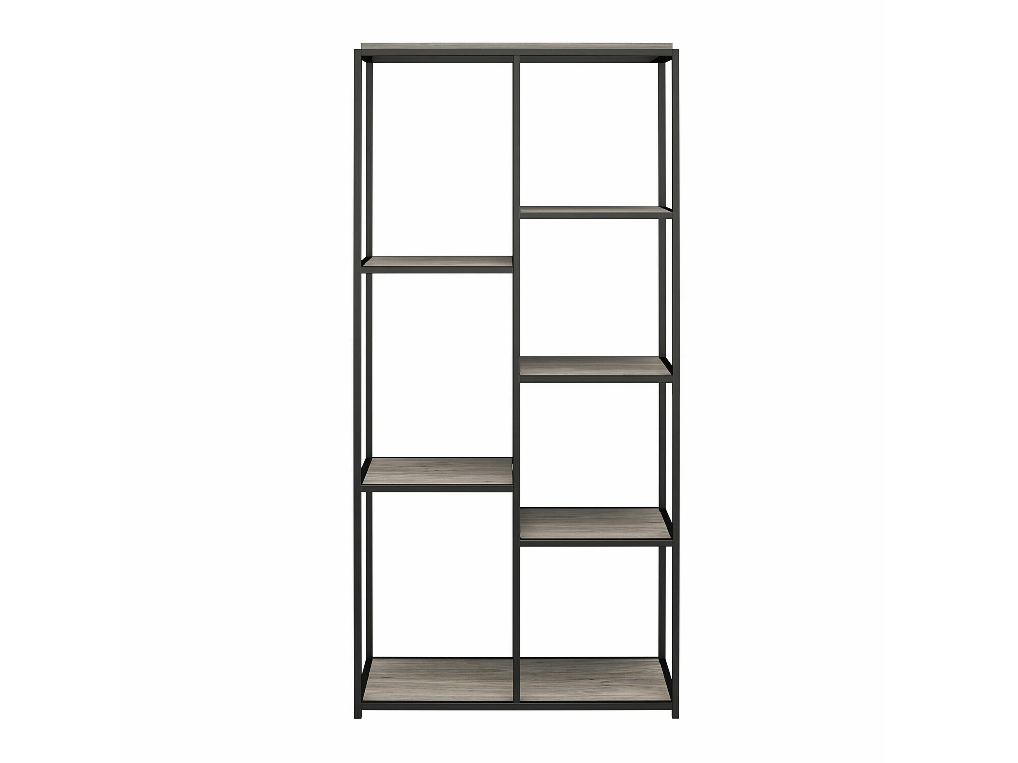 Estantería Tulsa 558 (Roble gris + Negro)
