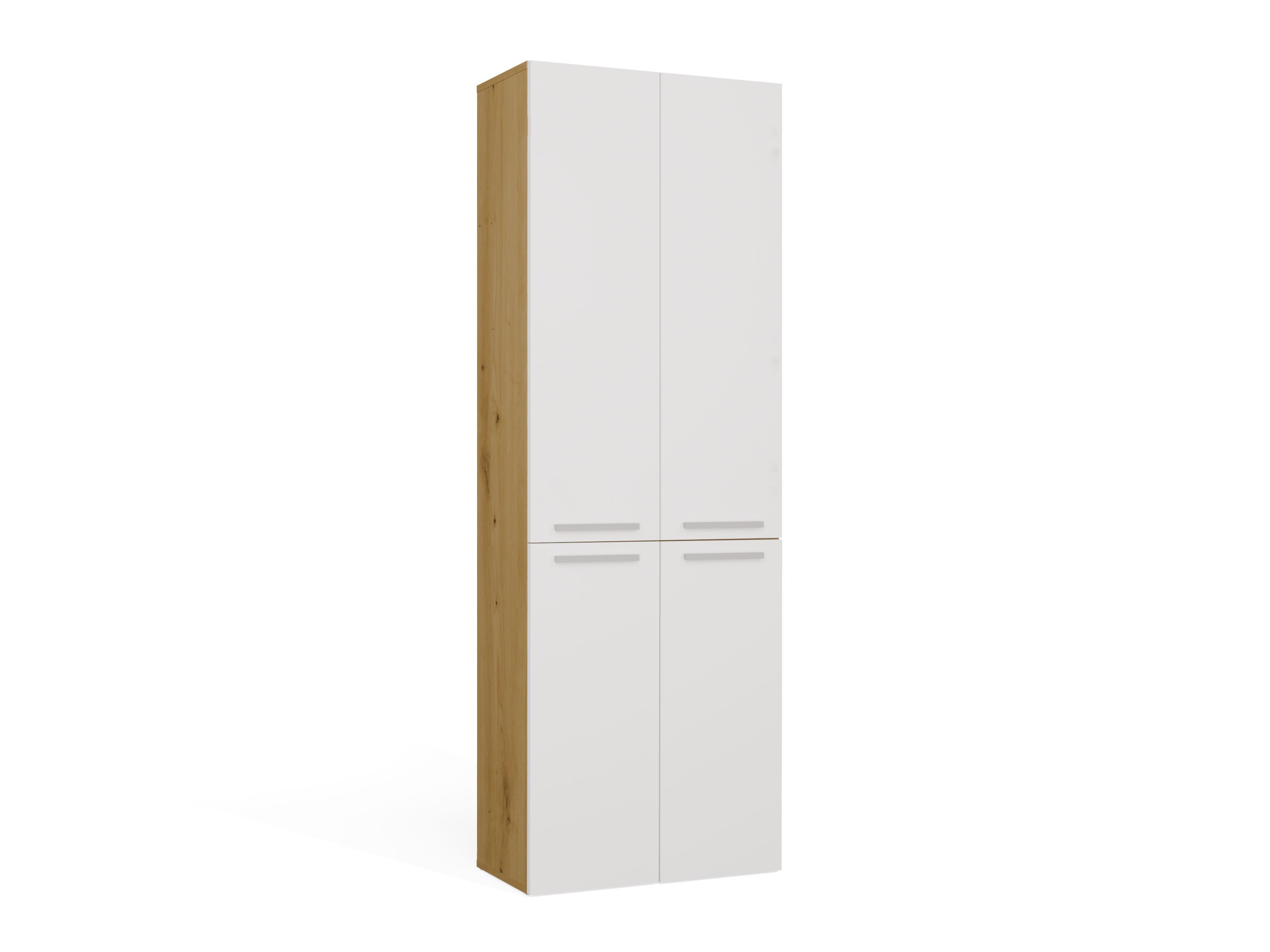 Armario de pie para baño Nolmaru 100 (Roble Artisan + Blanco)