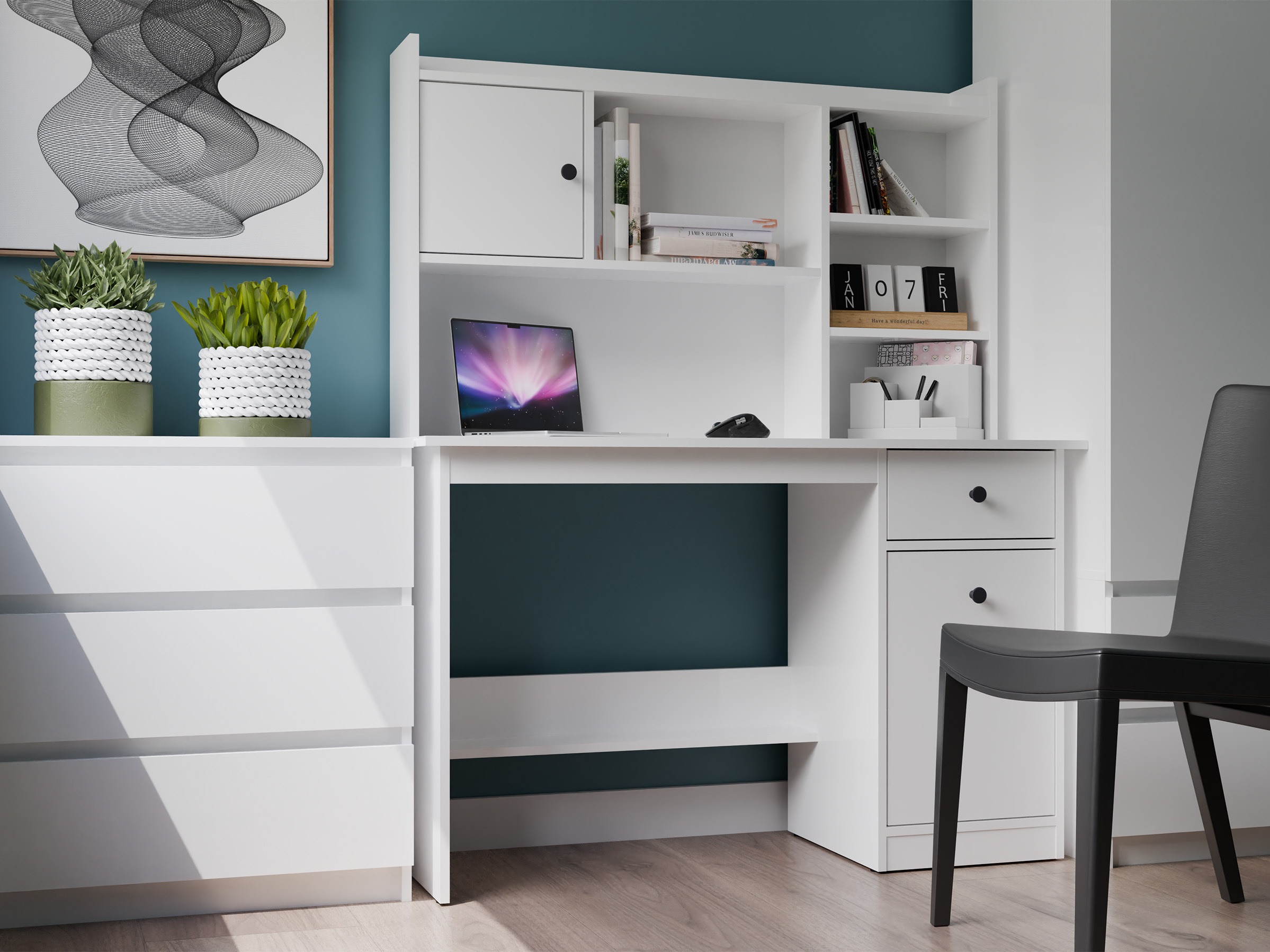 Mesa de oficina Mandeville 376 (Blanco)