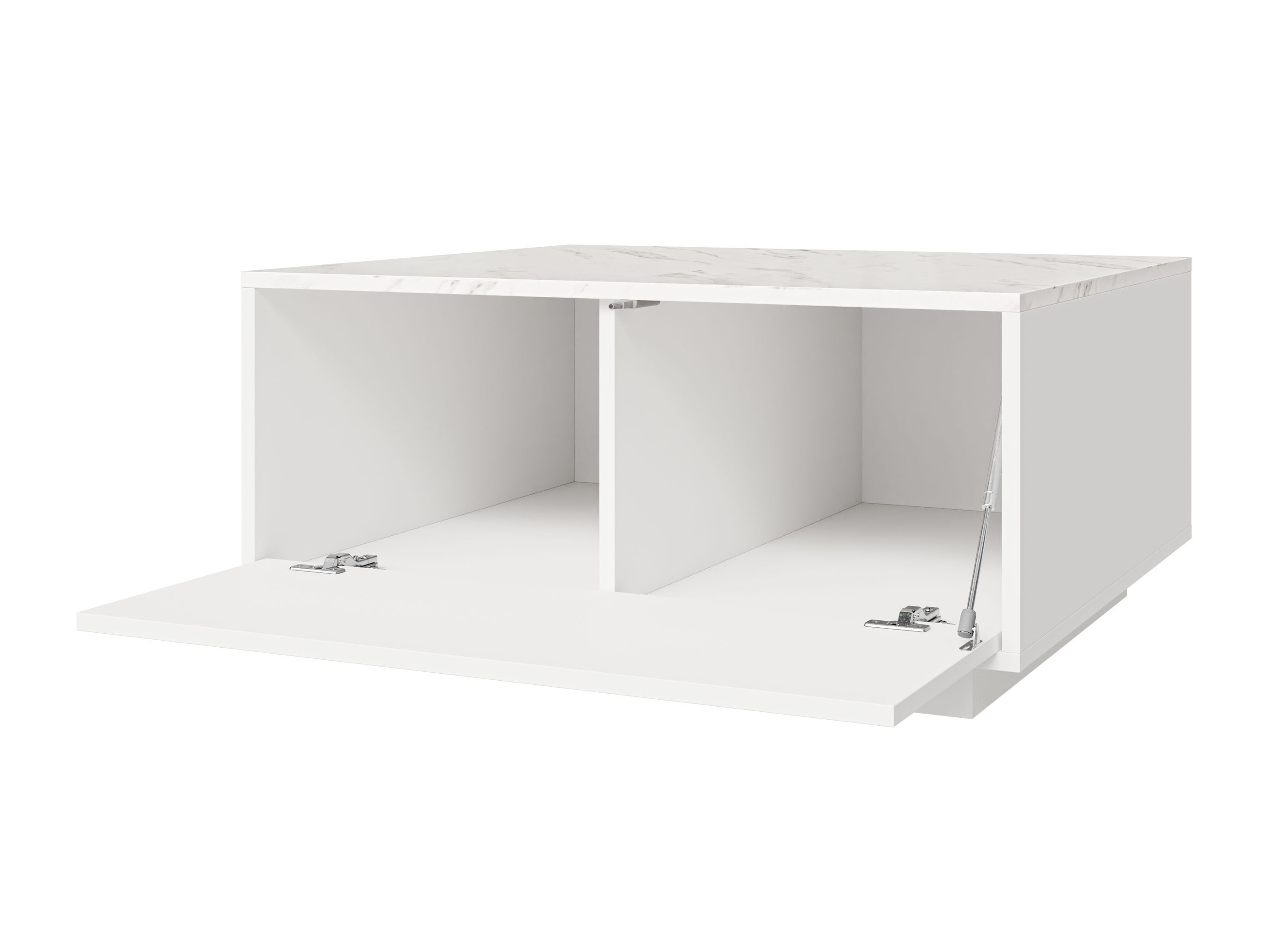 Mesa de centro Comfivo Unda (Mármol blanco + Blanco)