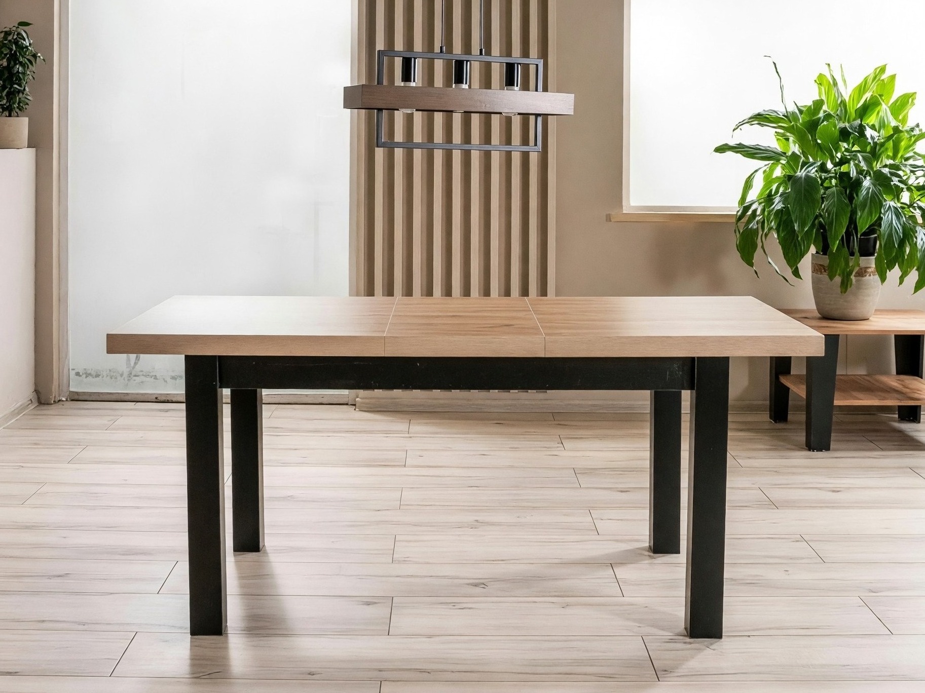 Mesa Detroit 976 (Negro + Roble Artisan)