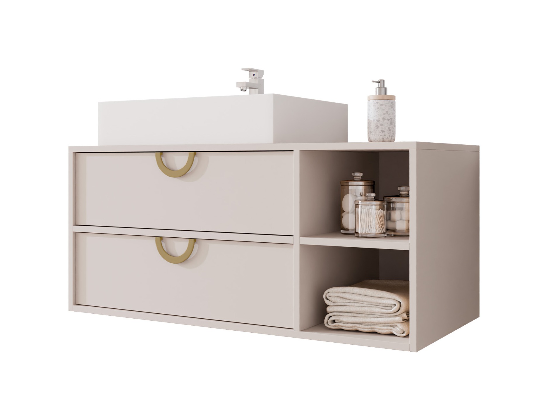 Armario de baño colgante para lavabo Sodalis (Cachemira)