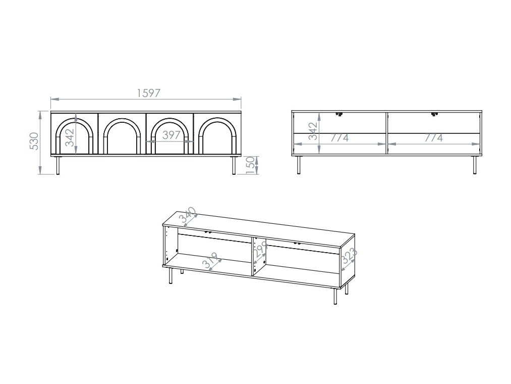 Conjunto de salón Tesnova 104