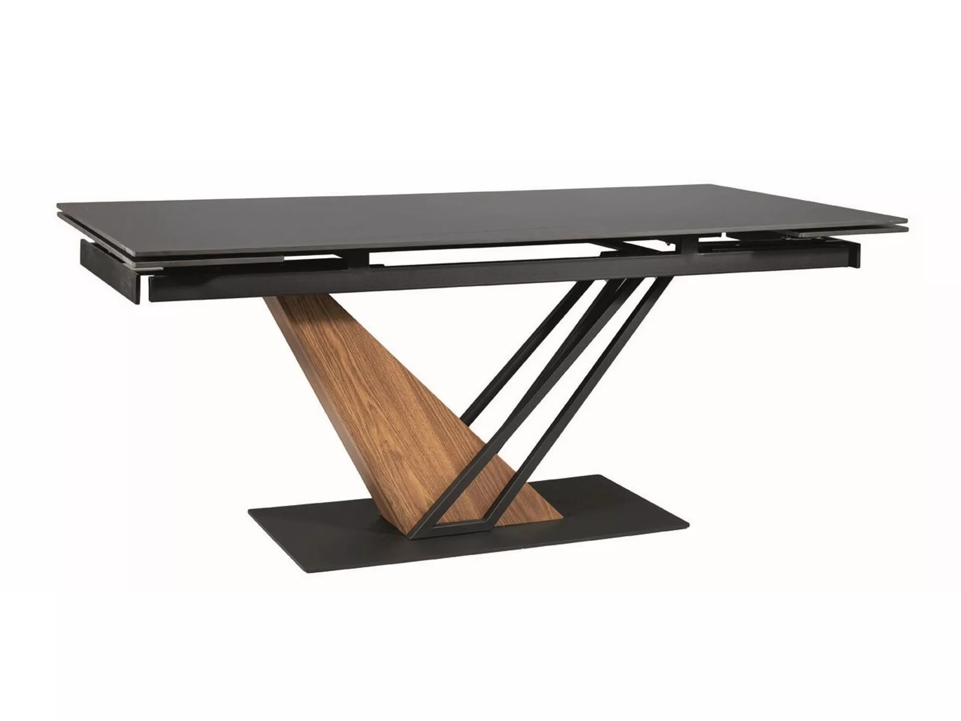 Mesa Detroit 996 (Mármol negro + Roble)