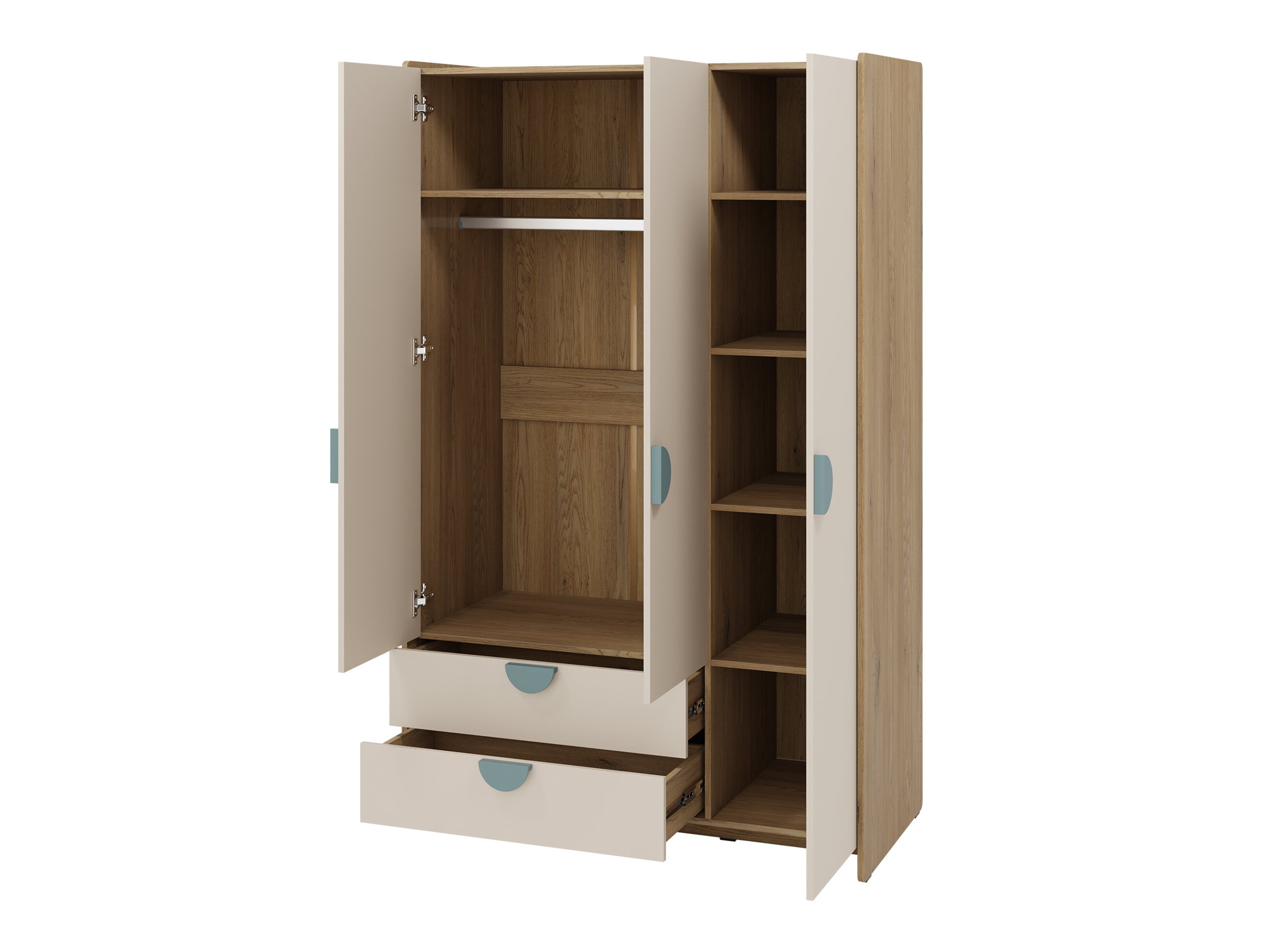 Conjunto de dormitorio infantil Fivelbi 119 (Azul)