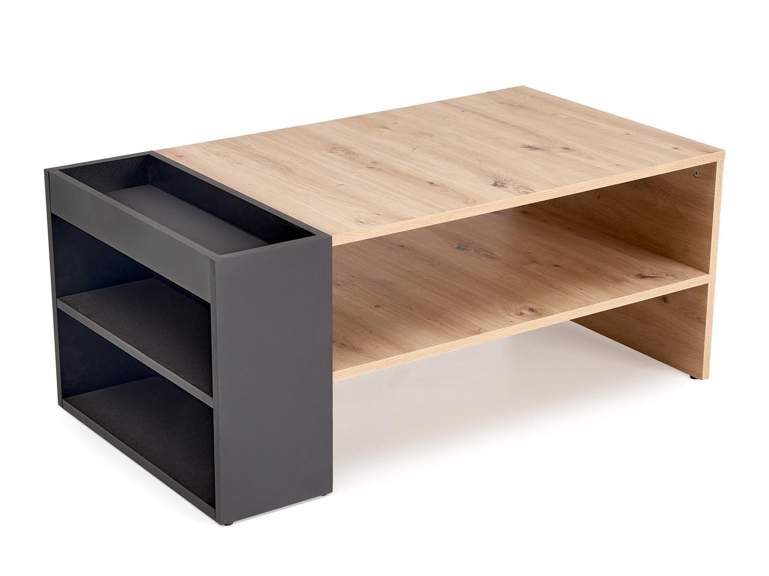 Mesa de centro Houston 1946 (Negro + Roble Artisan)