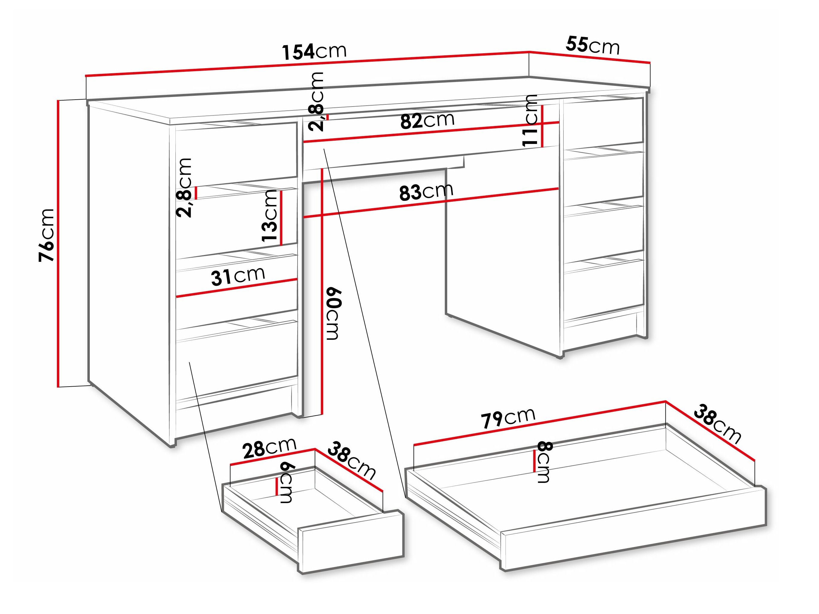 Mesa de oficina SP7107