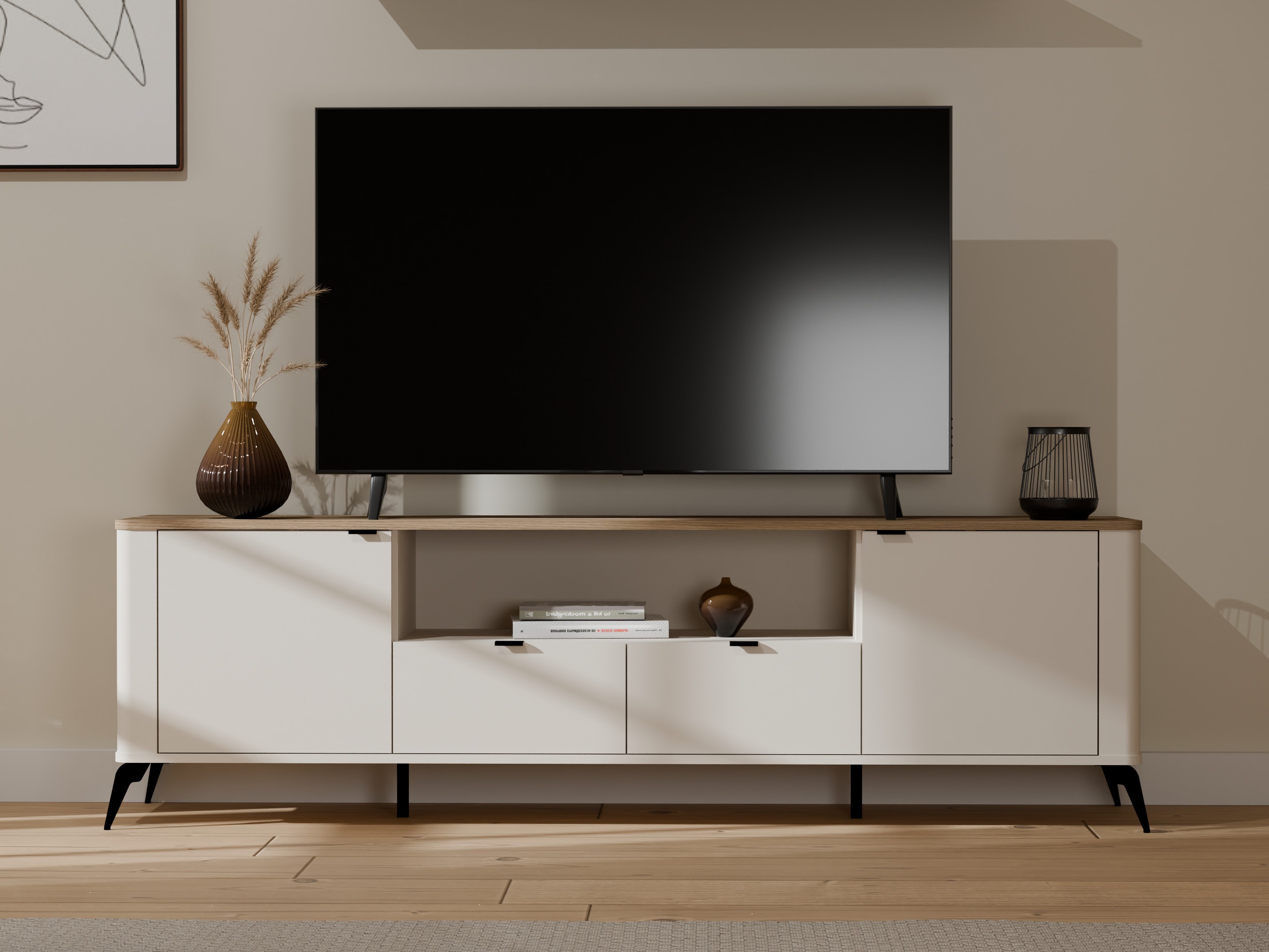 Mueble TV Soavie 108 (Cachemira + Roble)