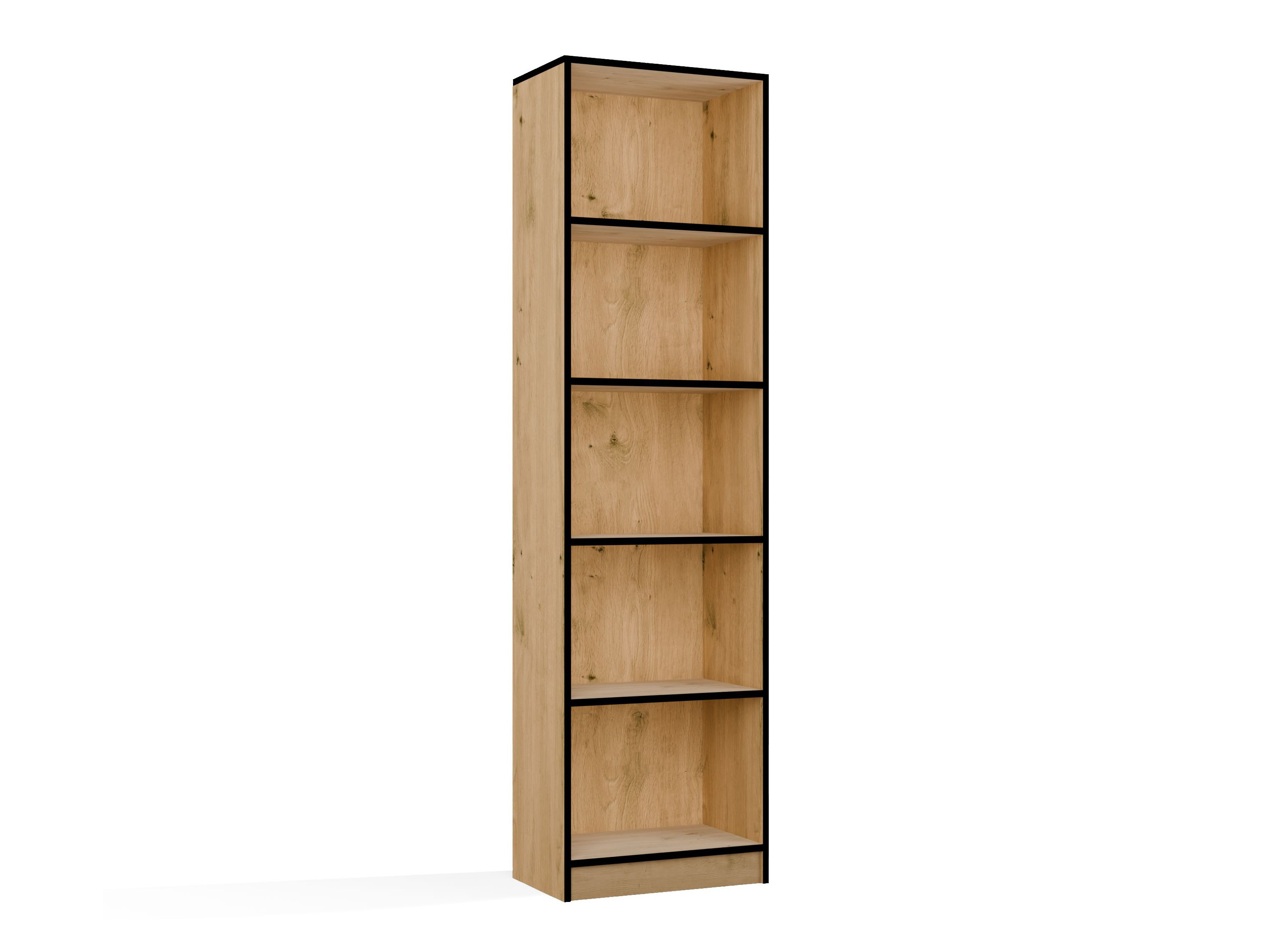 Estantería Mandeville 188 (Roble Artisan + Negro)