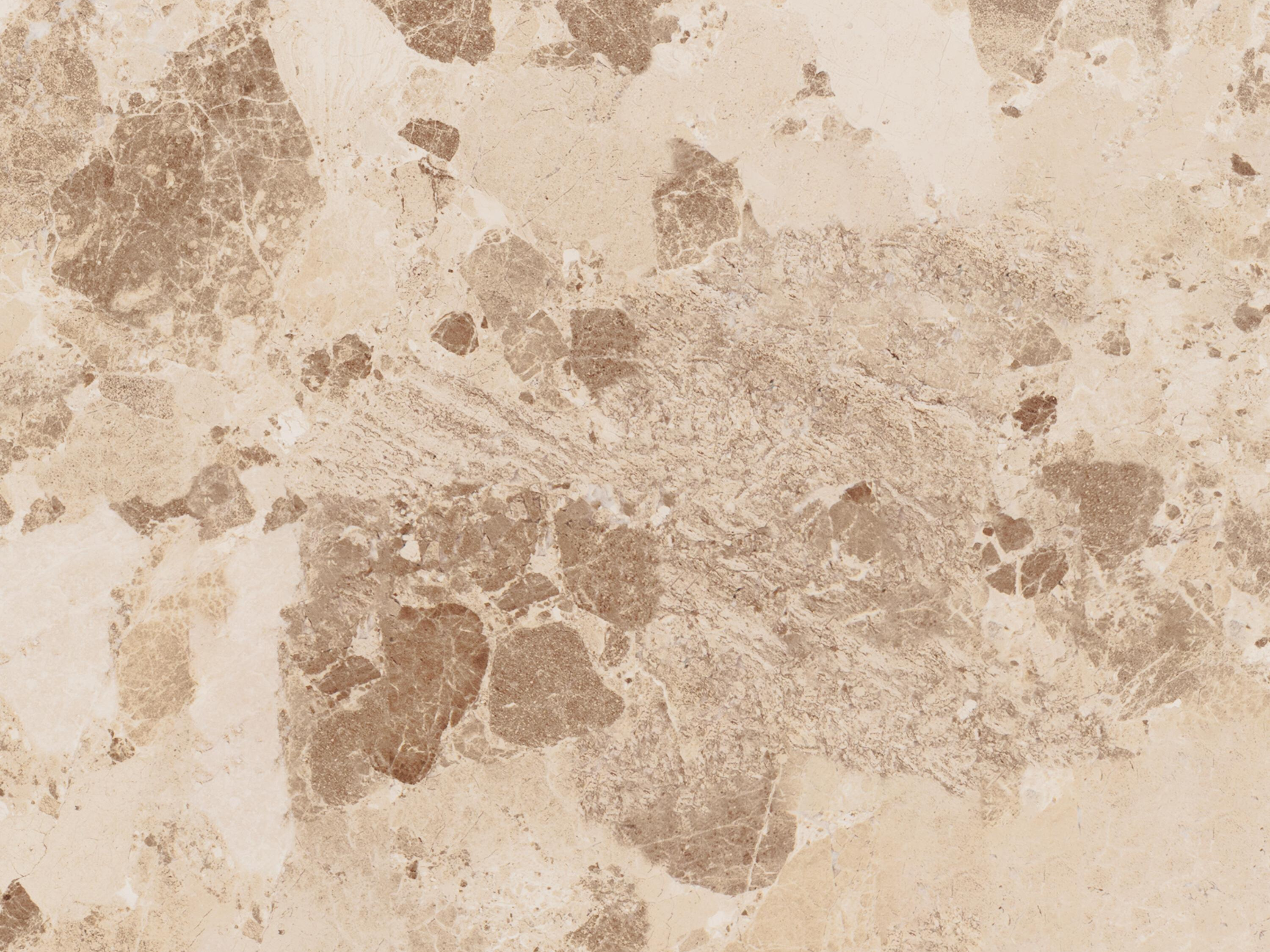 Mesa de centro Norsica 1099 (Roble claro + Mármol marrón)