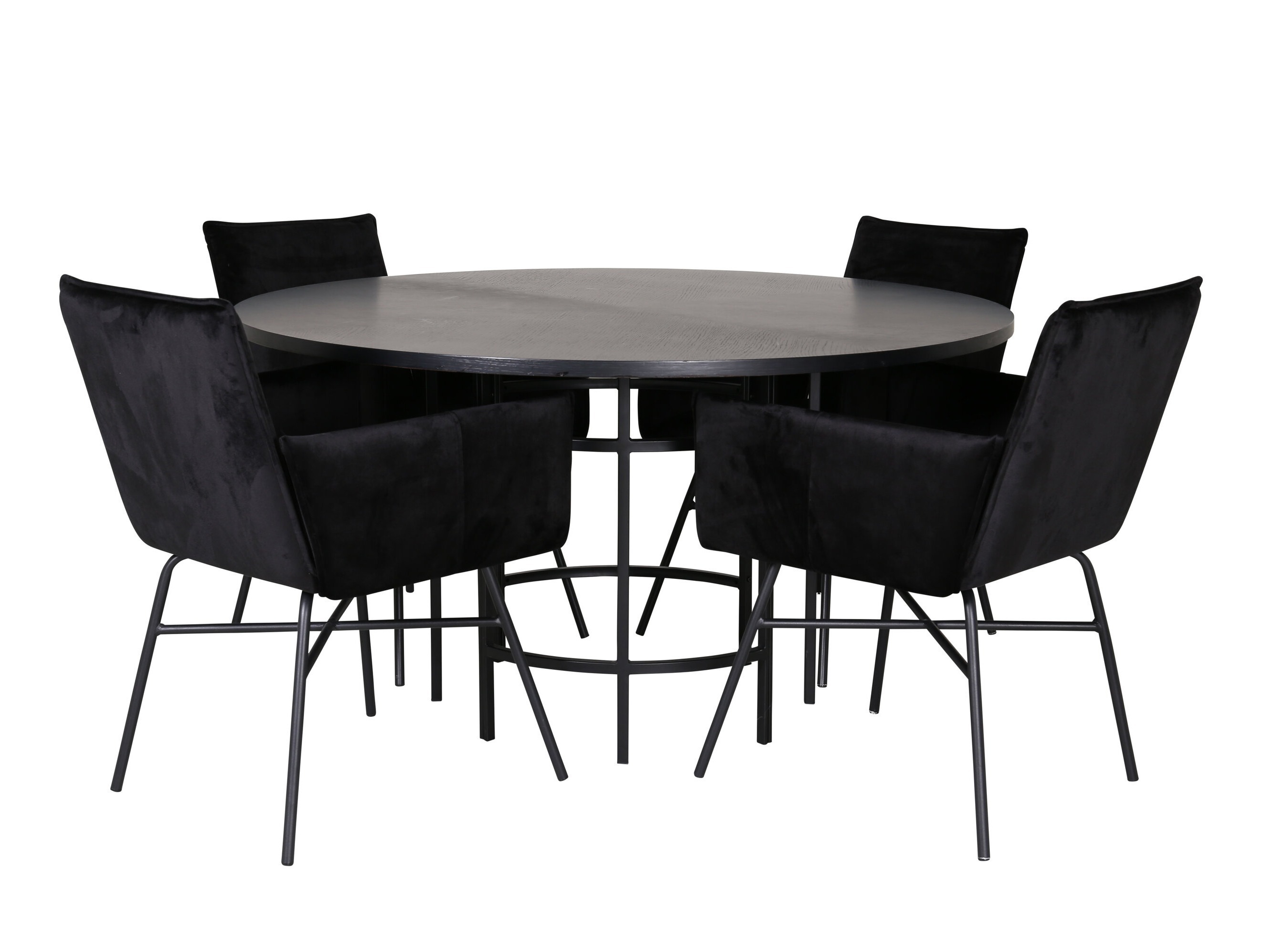 Conjunto de mesas y sillas para comedor Dallas 2337 (Negro)