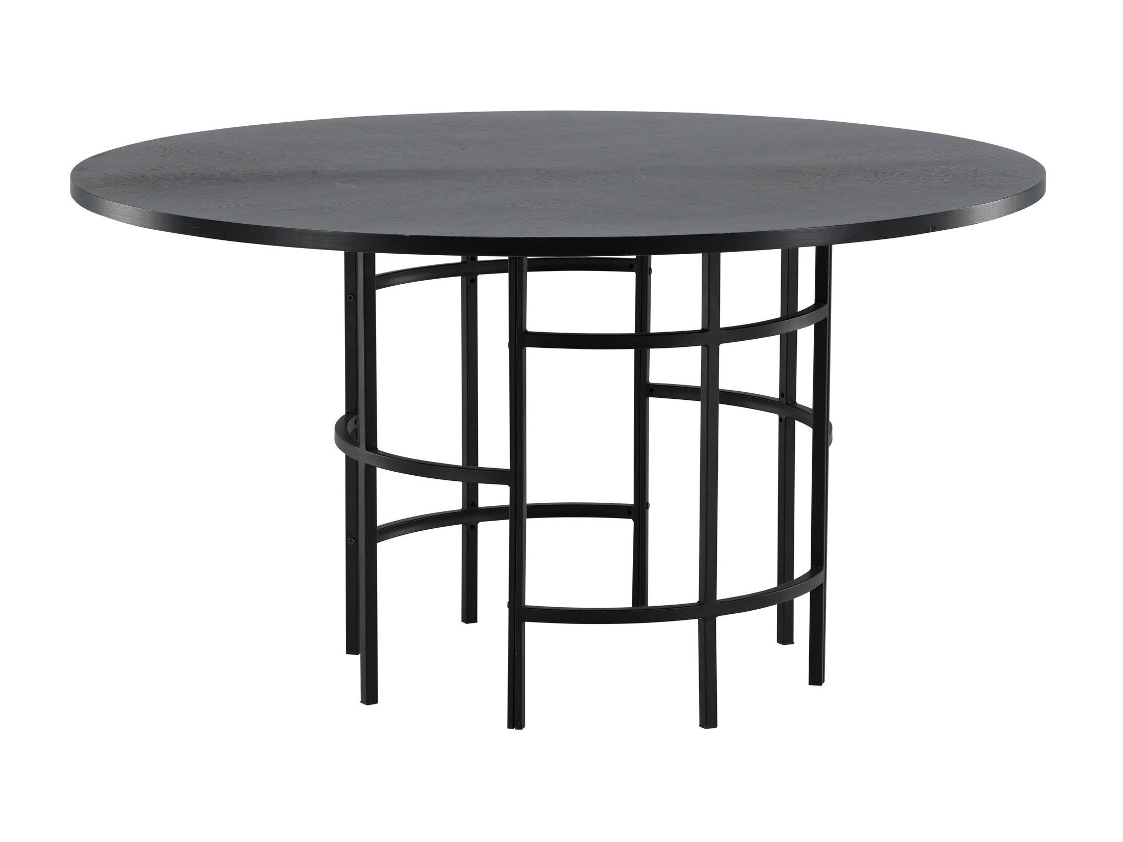 Conjunto de mesas y sillas para comedor Dallas 2393 (Negro + Gris)