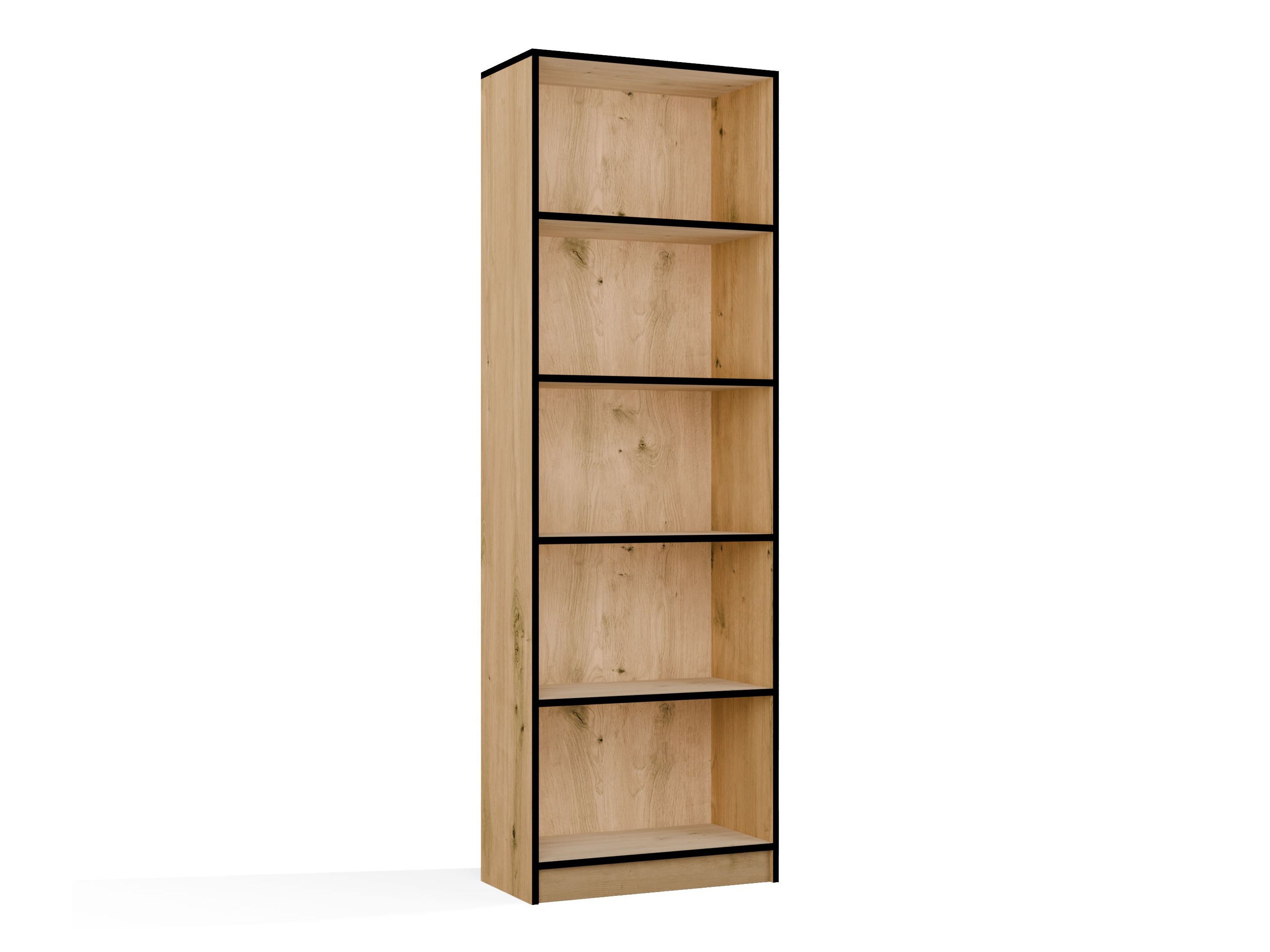 Estantería Mandeville 191 (Roble Artisan + Negro)