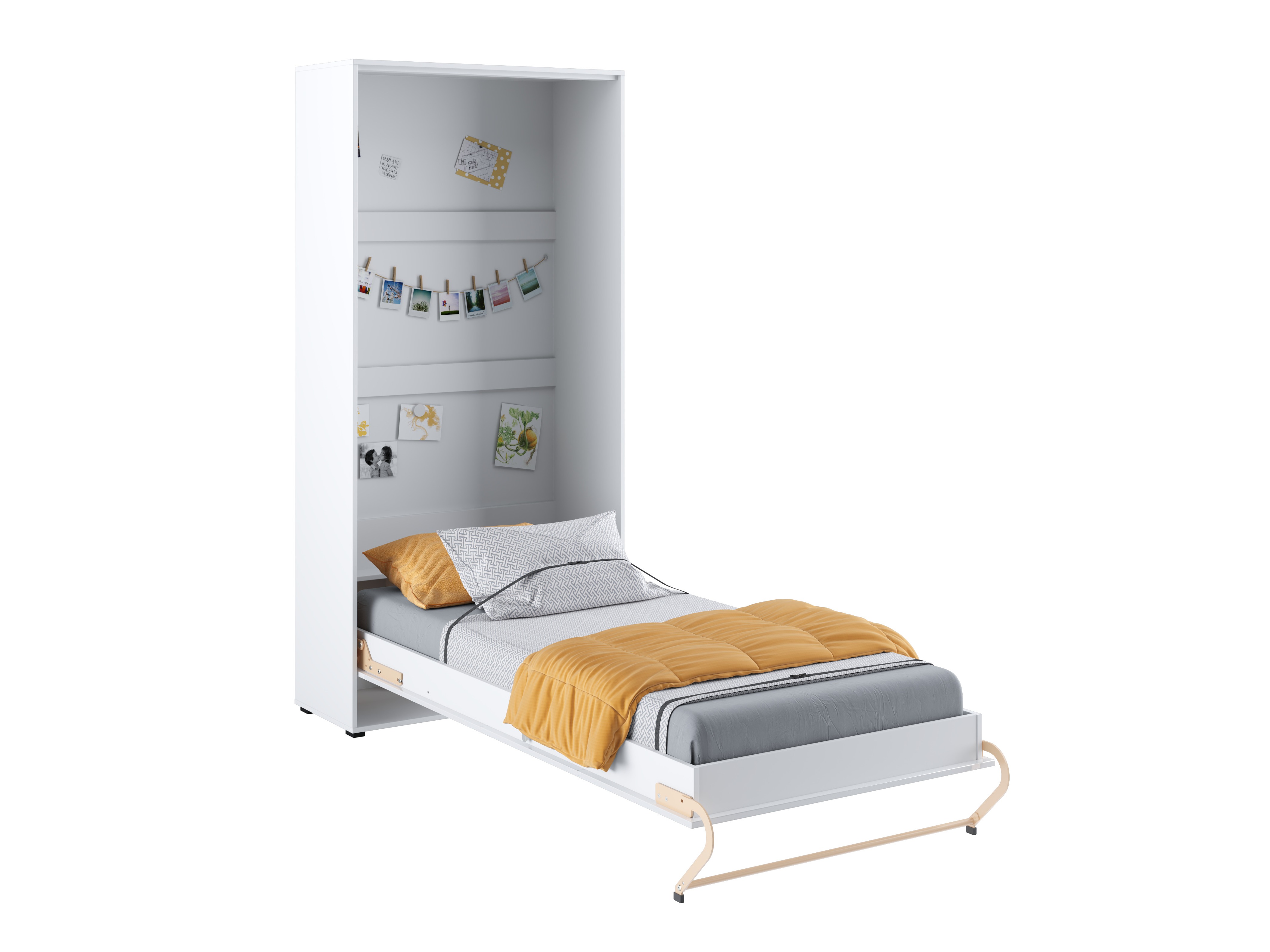 Cama plegable Concept Pro Lenart III (Blanco + Blanco brillante)