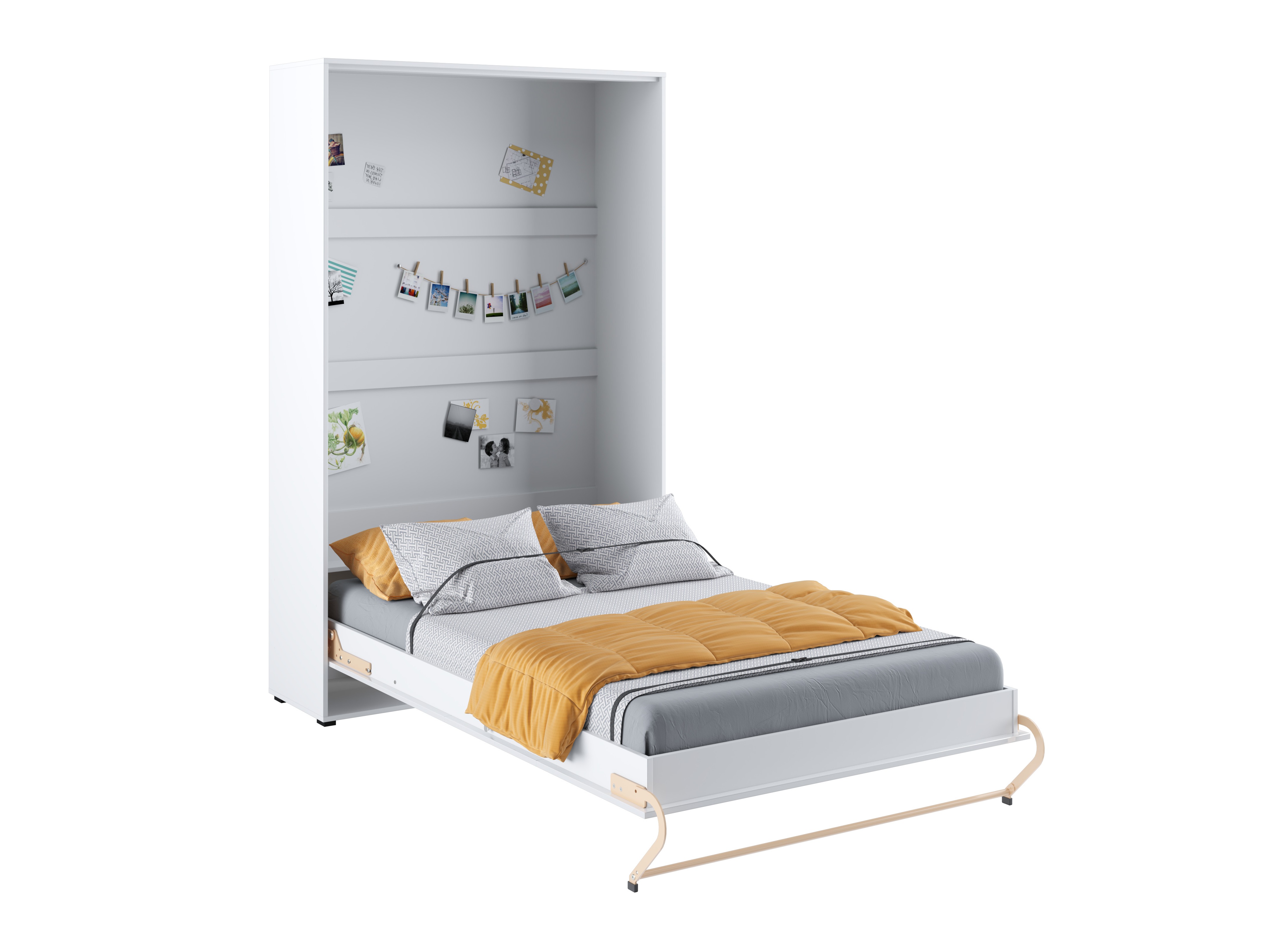Cama plegable Concept Pro Lenart III (Blanco + Blanco brillante)