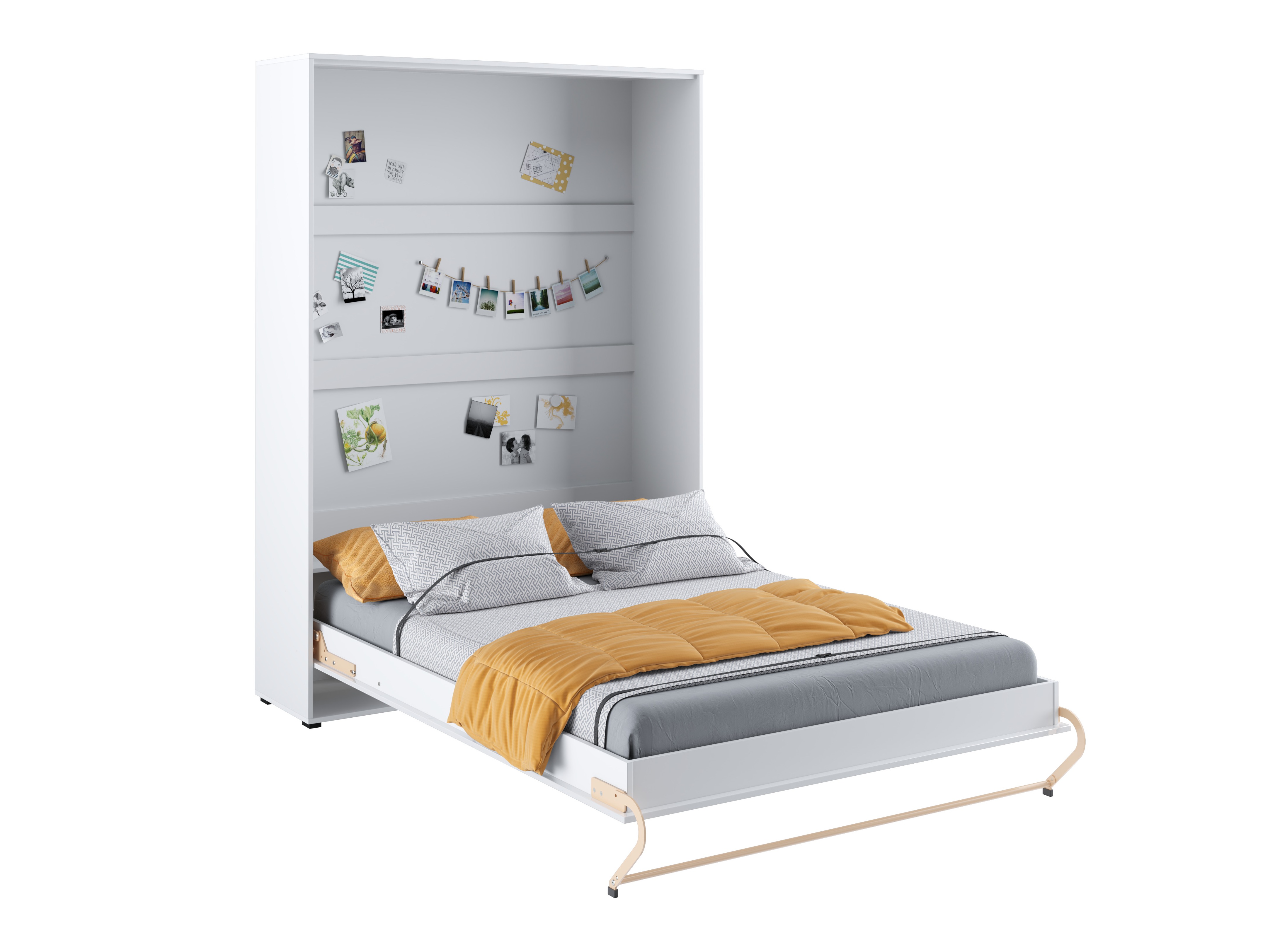 Cama plegable Concept Pro Lenart III (Blanco + Blanco brillante)