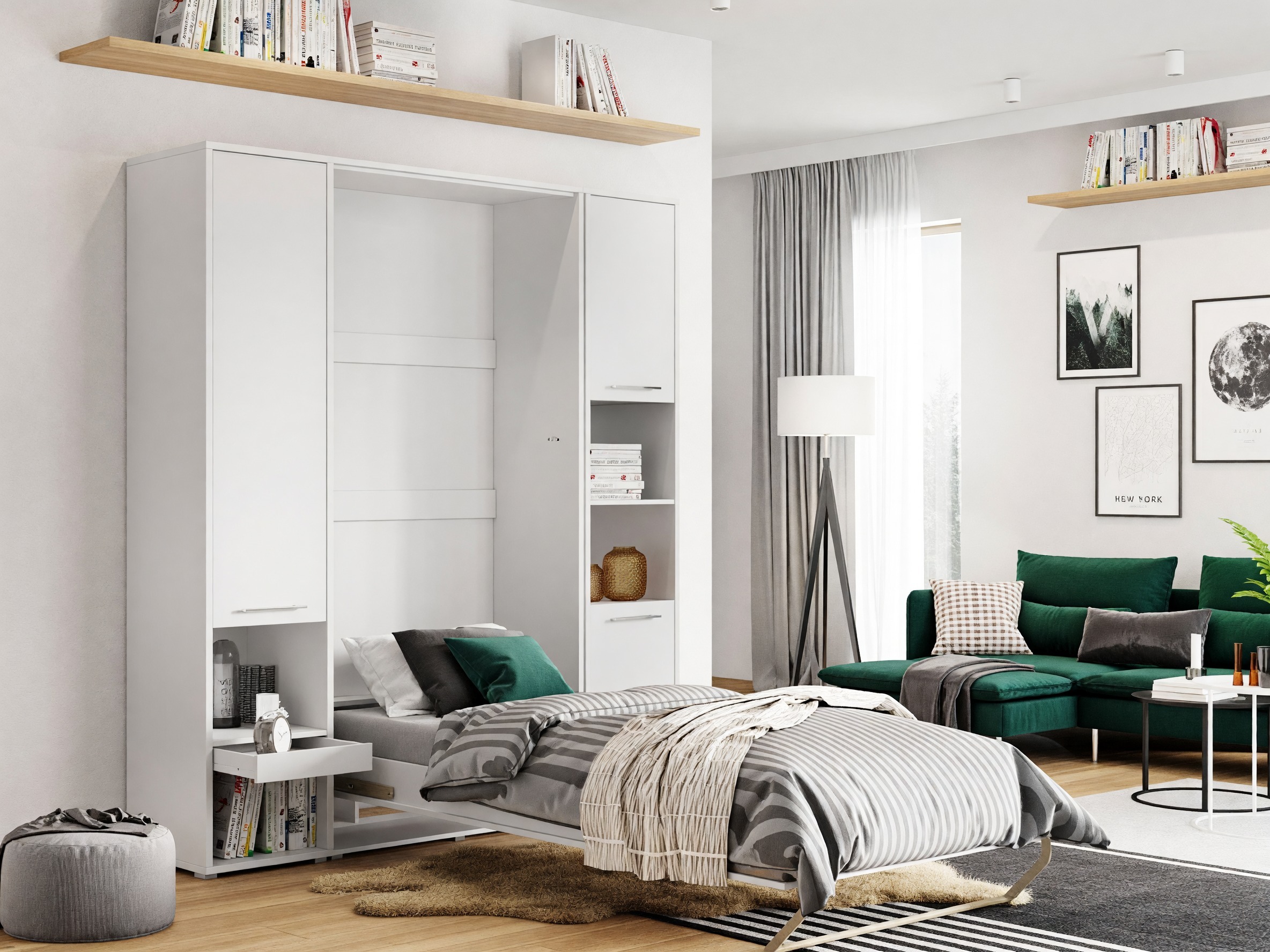 Cama plegable Concept Pro Lenart III (Blanco)