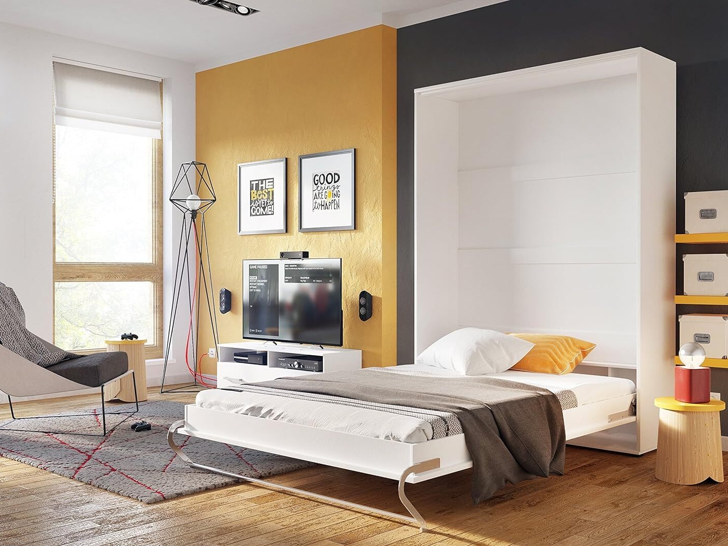 Cama plegable Concept Pro Lenart III (Blanco)
