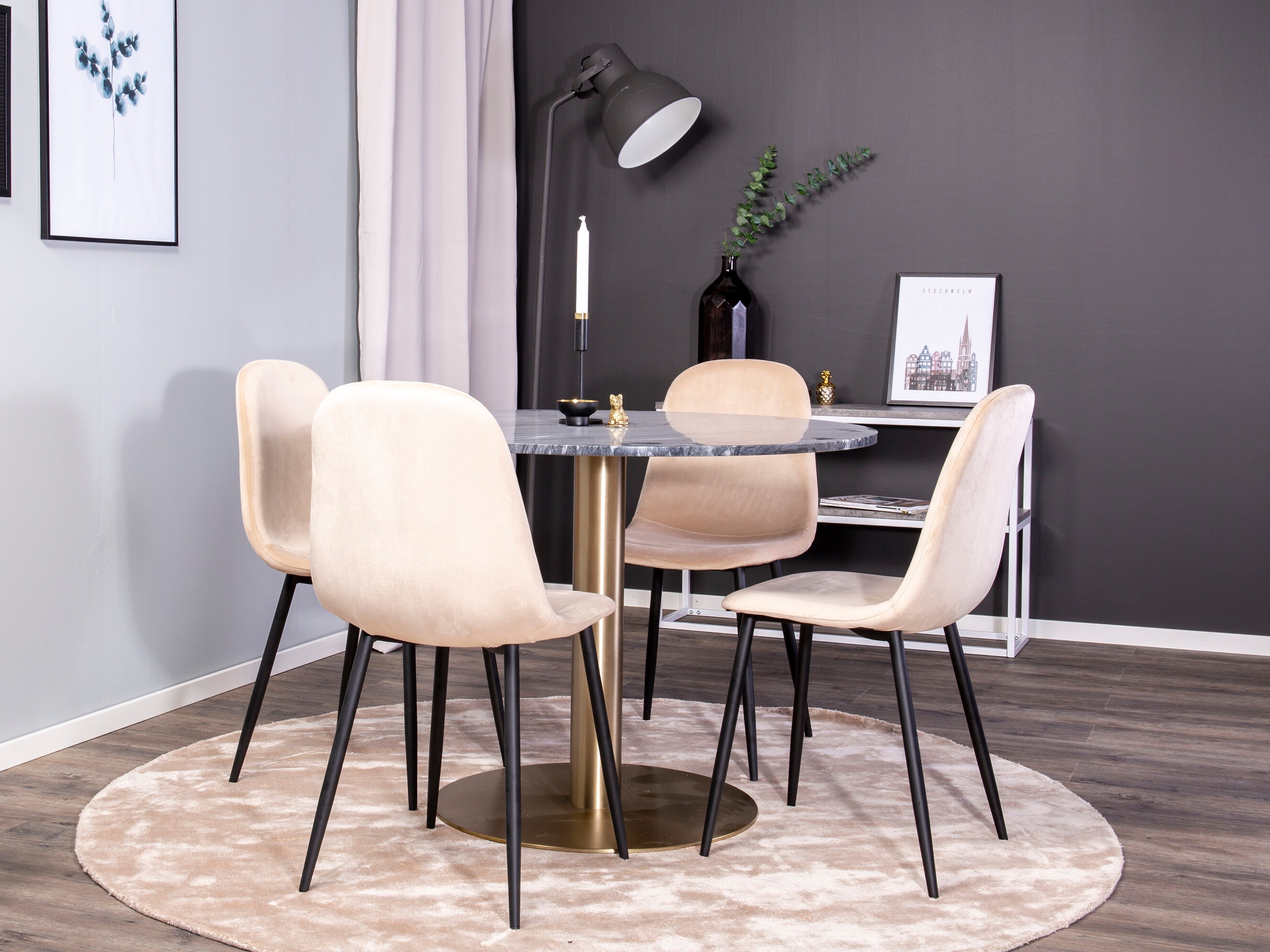 Conjunto de mesas y sillas para comedor Dallas 3421