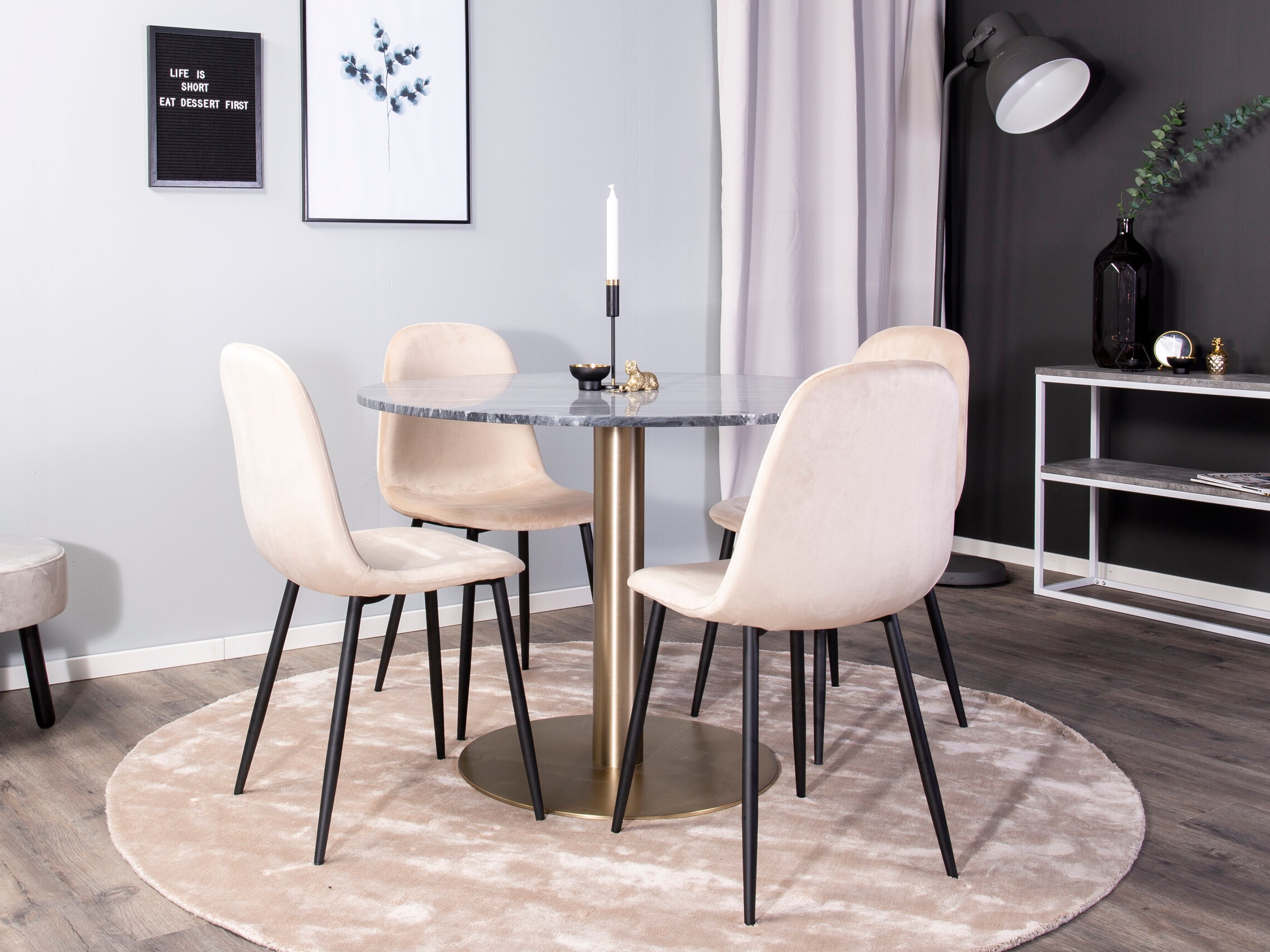 Conjunto de mesas y sillas para comedor Dallas 3421