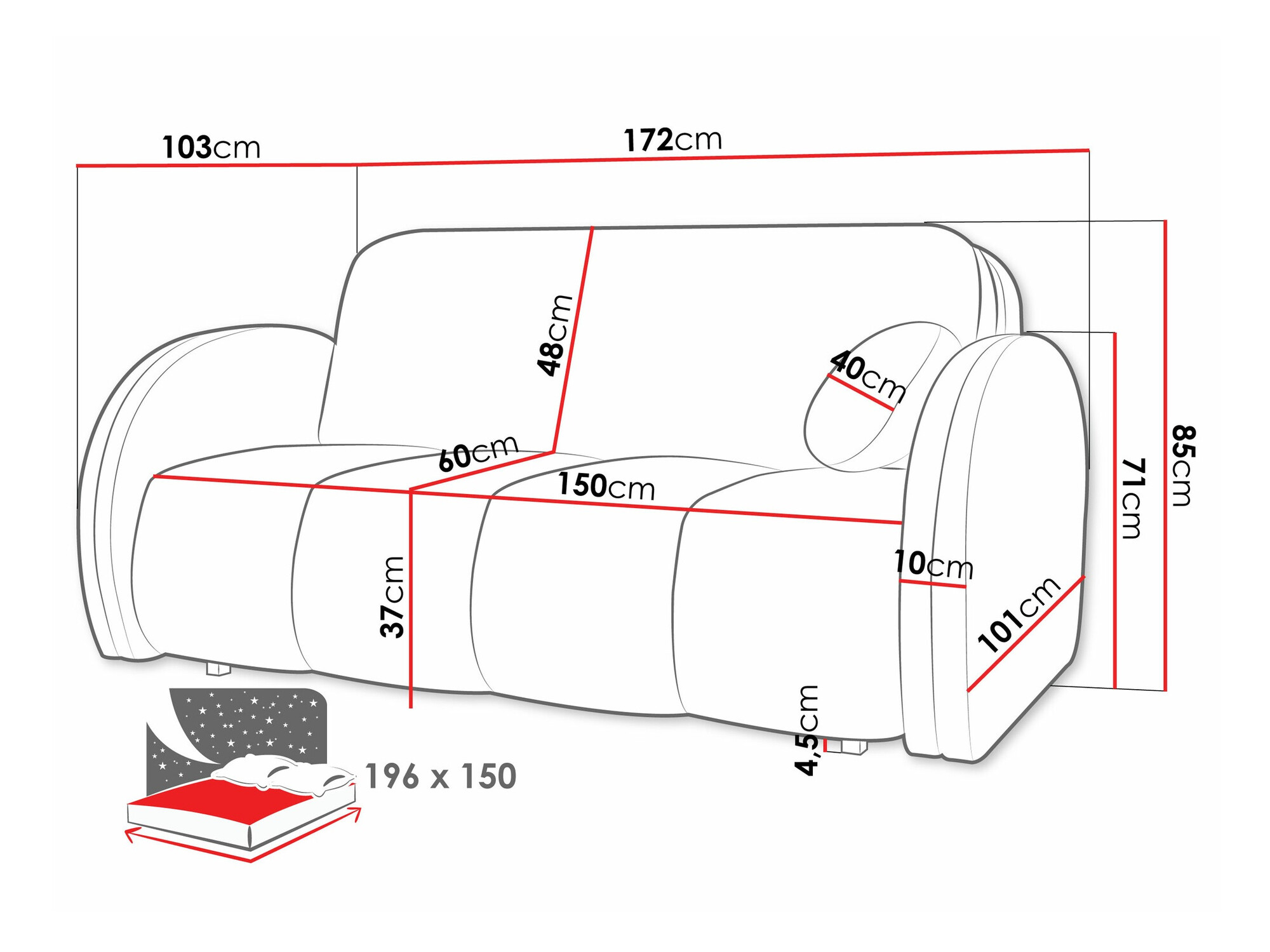 Sofá cama SP7130