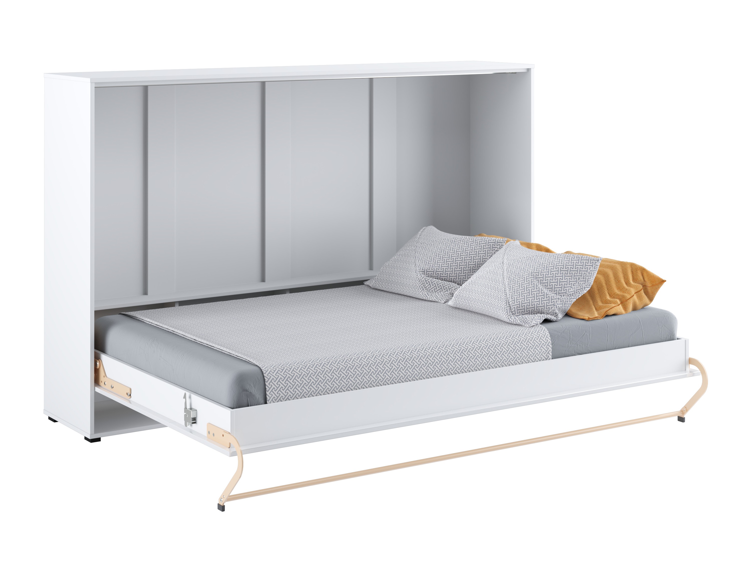 Cama plegable Concept Pro Lenart IV (Blanco + Blanco brillante)