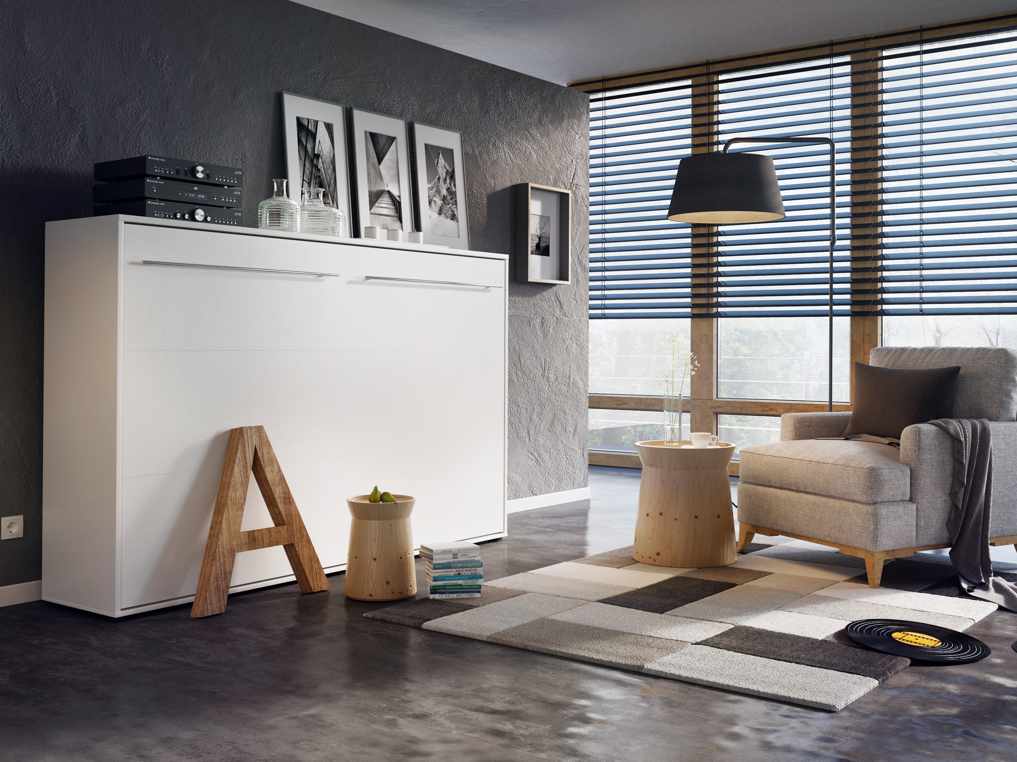 Cama plegable Concept Pro Lenart IV (Blanco)