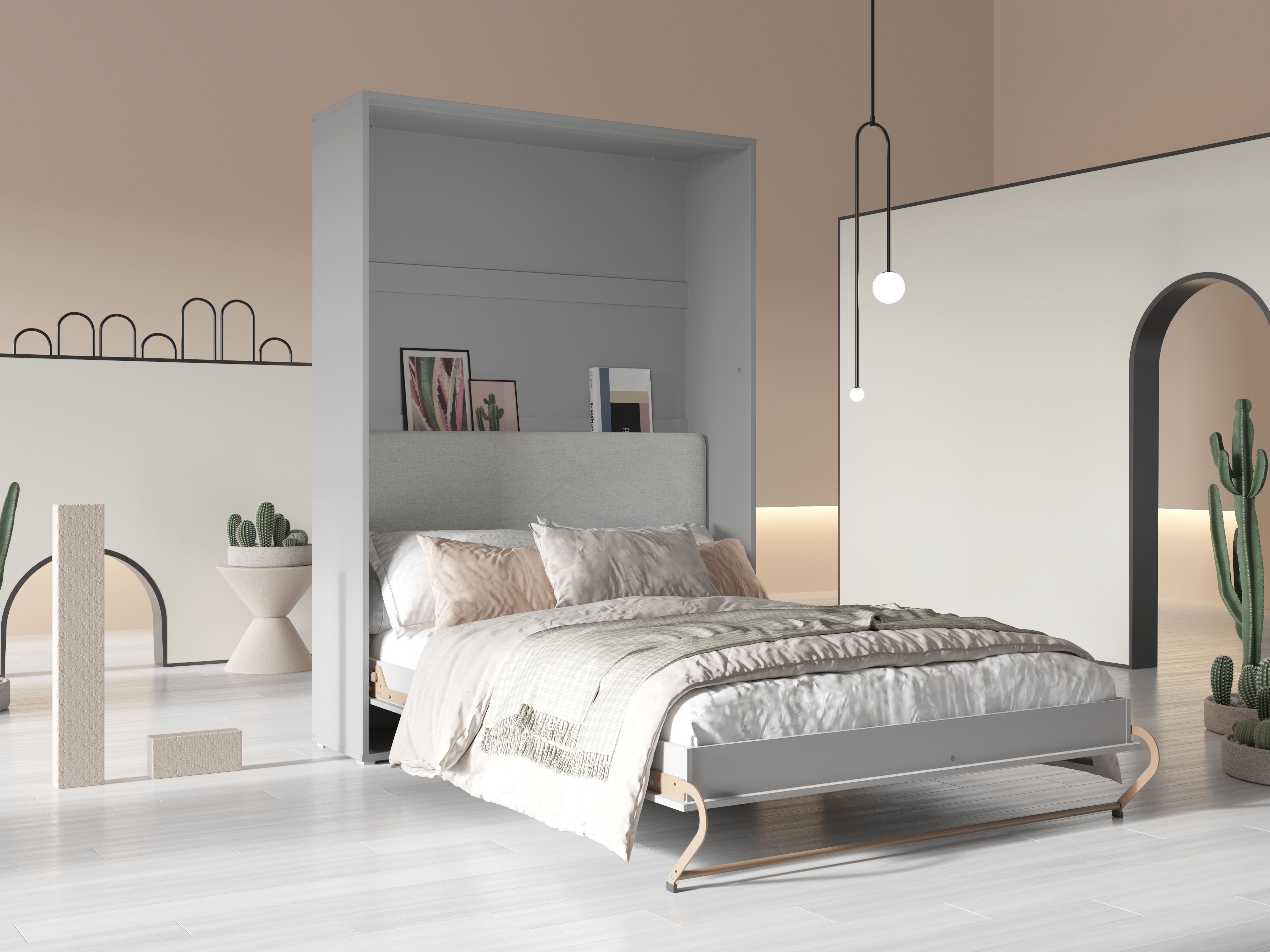 Cama plegable Concept Pro Lenart VI (Gris)