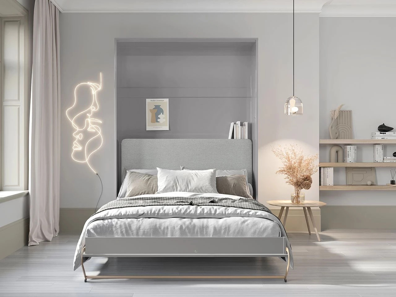 Cama plegable Concept Pro Lenart VI (Gris)