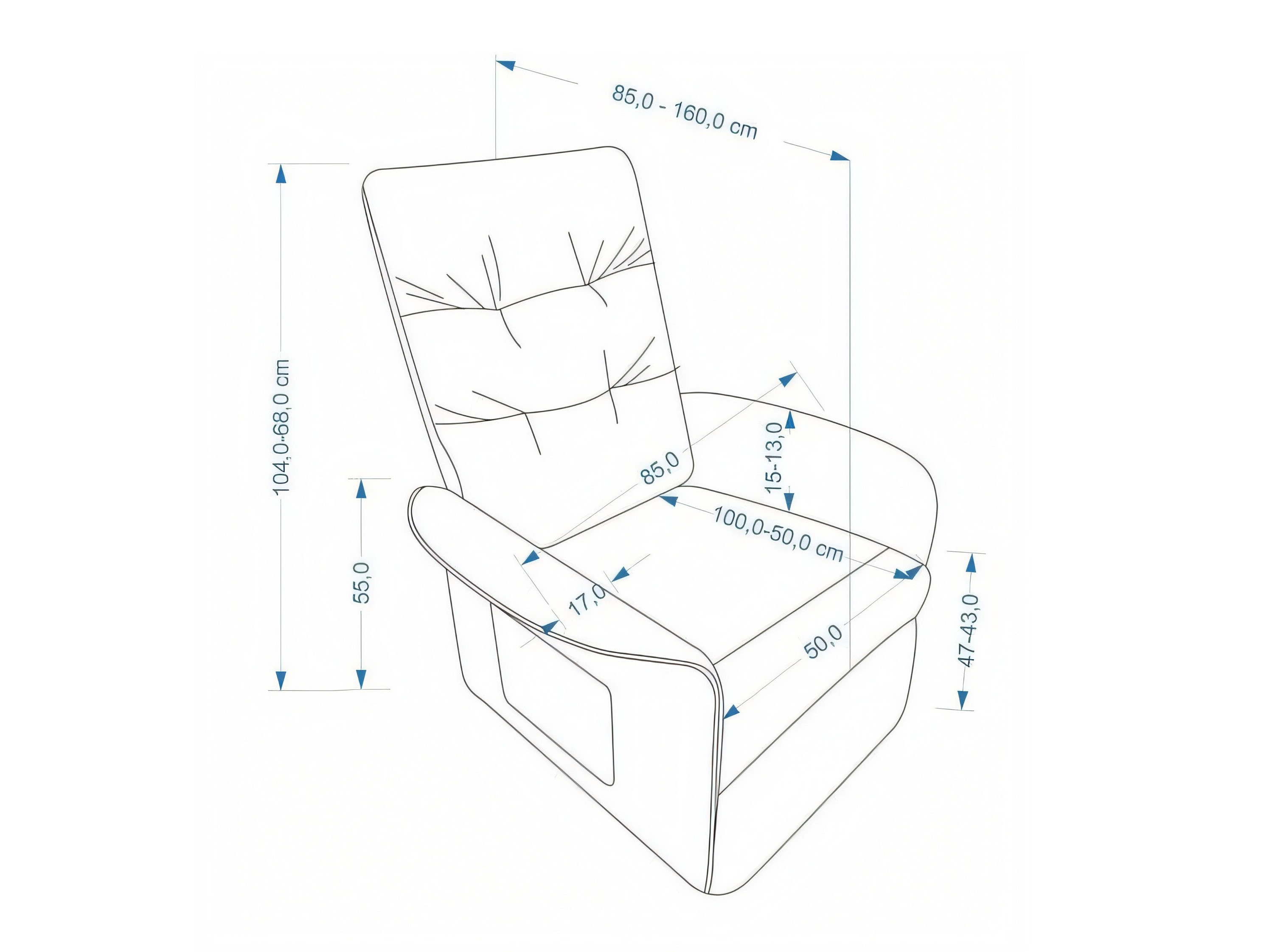Sillón reclinable Houston 2171 (Beige)