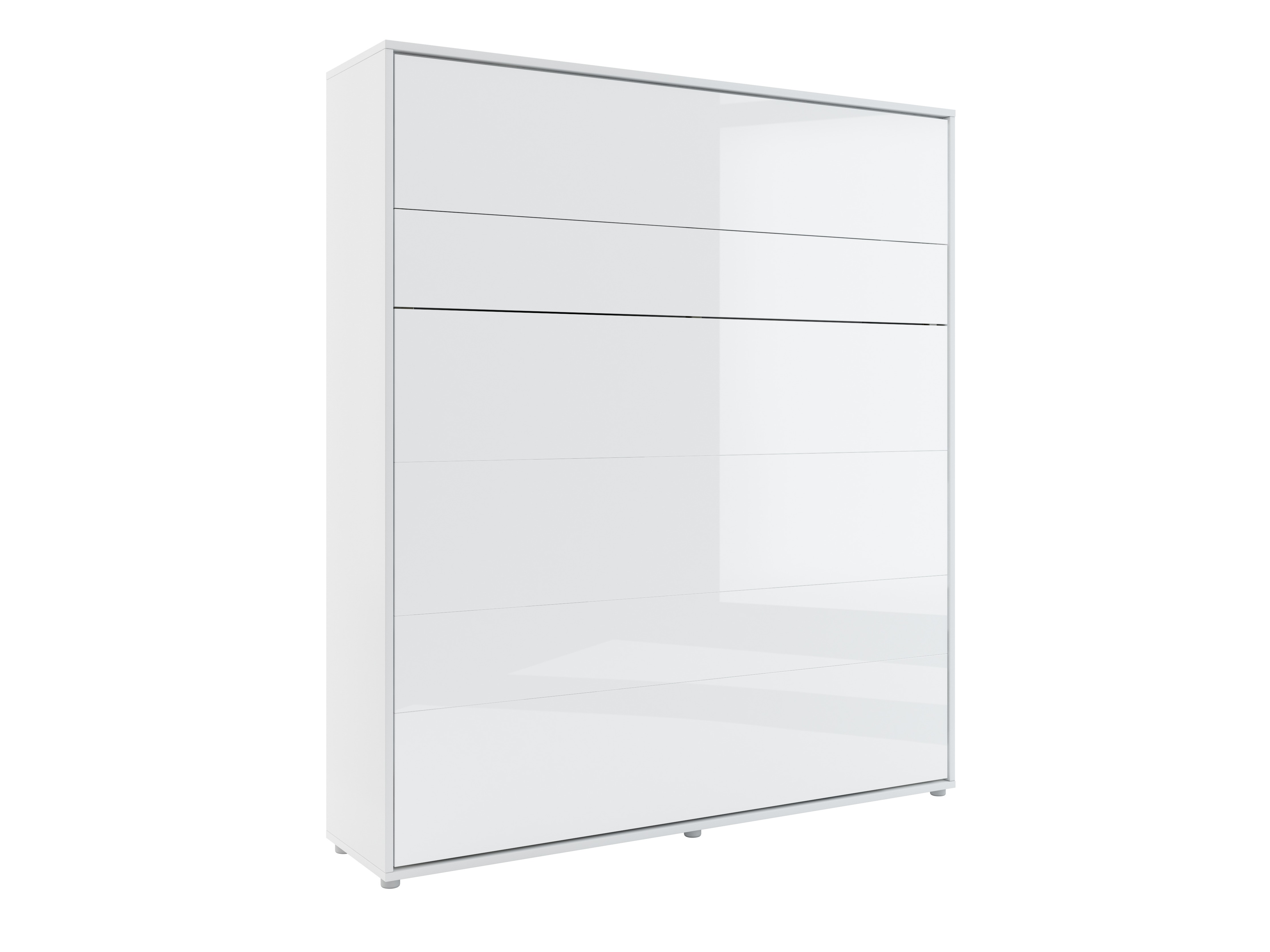 Cama plegable Concept Lenart (Blanco + Blanco brillante)