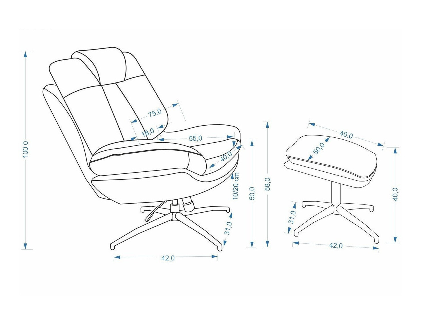 Sillón Houston 2179 (Gris)