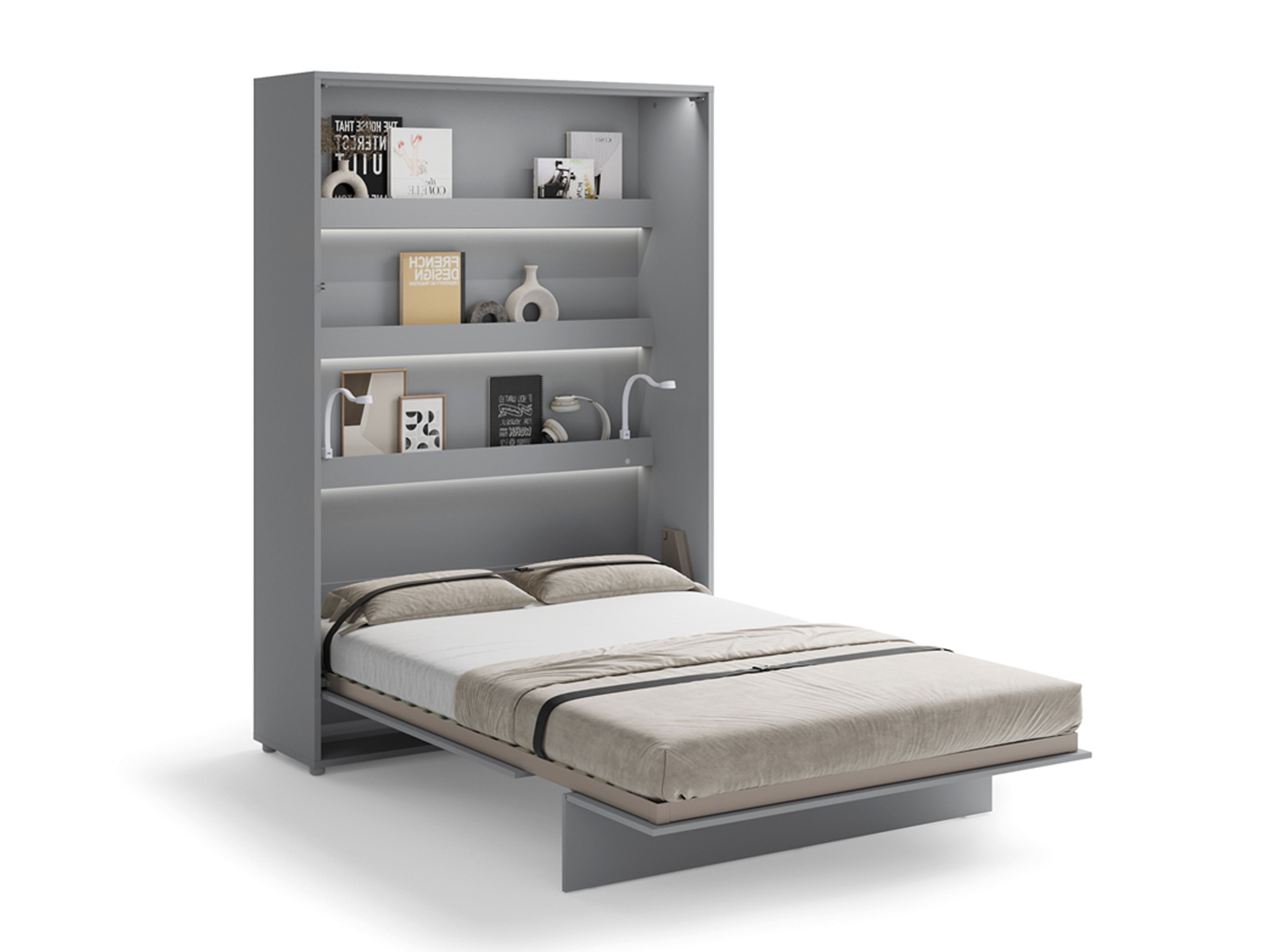 Cama plegable Concept Lenart (Gris)
